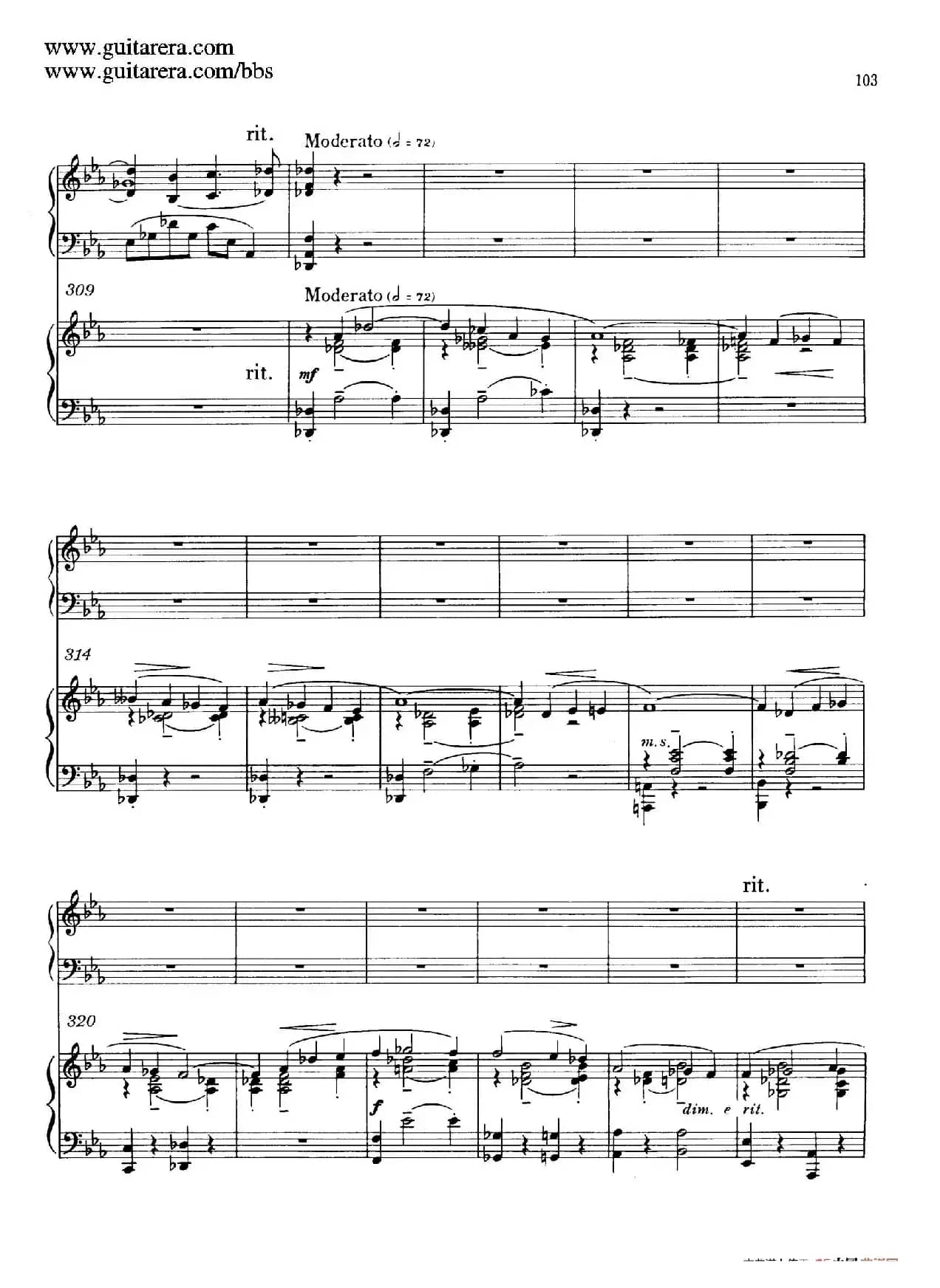 c小调第二钢琴协奏曲 Op.18(双钢琴·第三乐章)