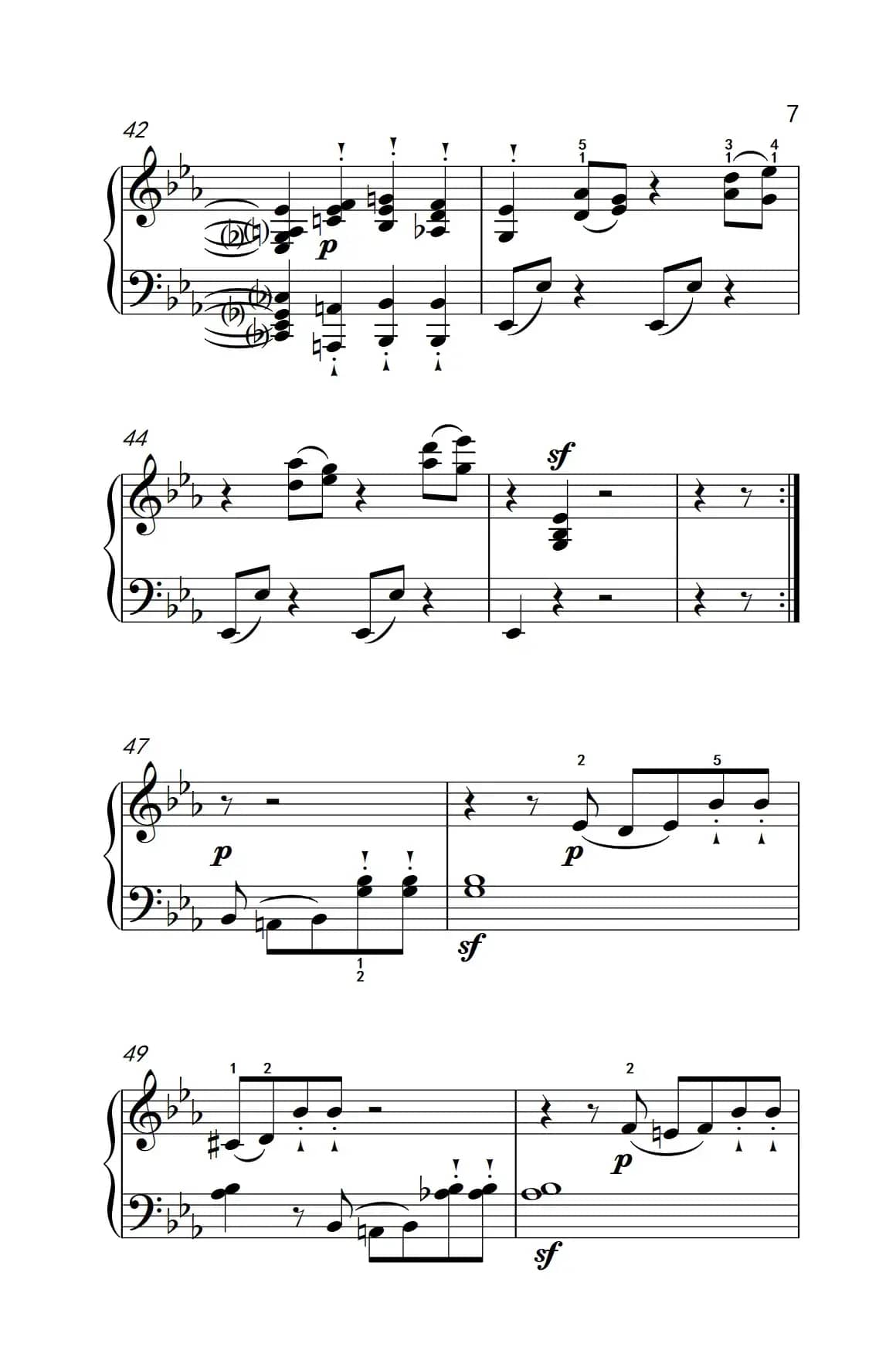 奏鸣曲 Opus 10 Nr.1 第三乐章（贝多芬奏鸣曲集 2）