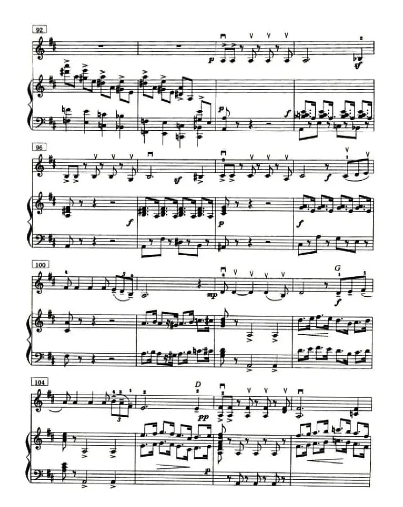 鼓声（小提琴+钢琴）