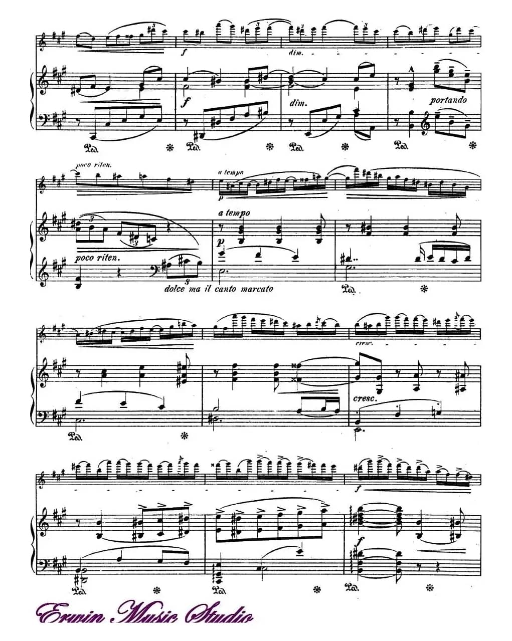 ROMANZE（浪漫曲）（选自《公主梅特涅的专辑》）（小提琴+钢琴伴奏）