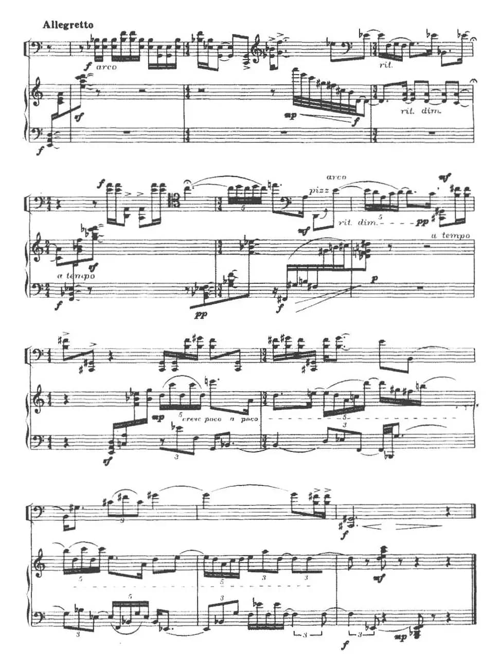 四题（大提琴+钢琴伴奏）