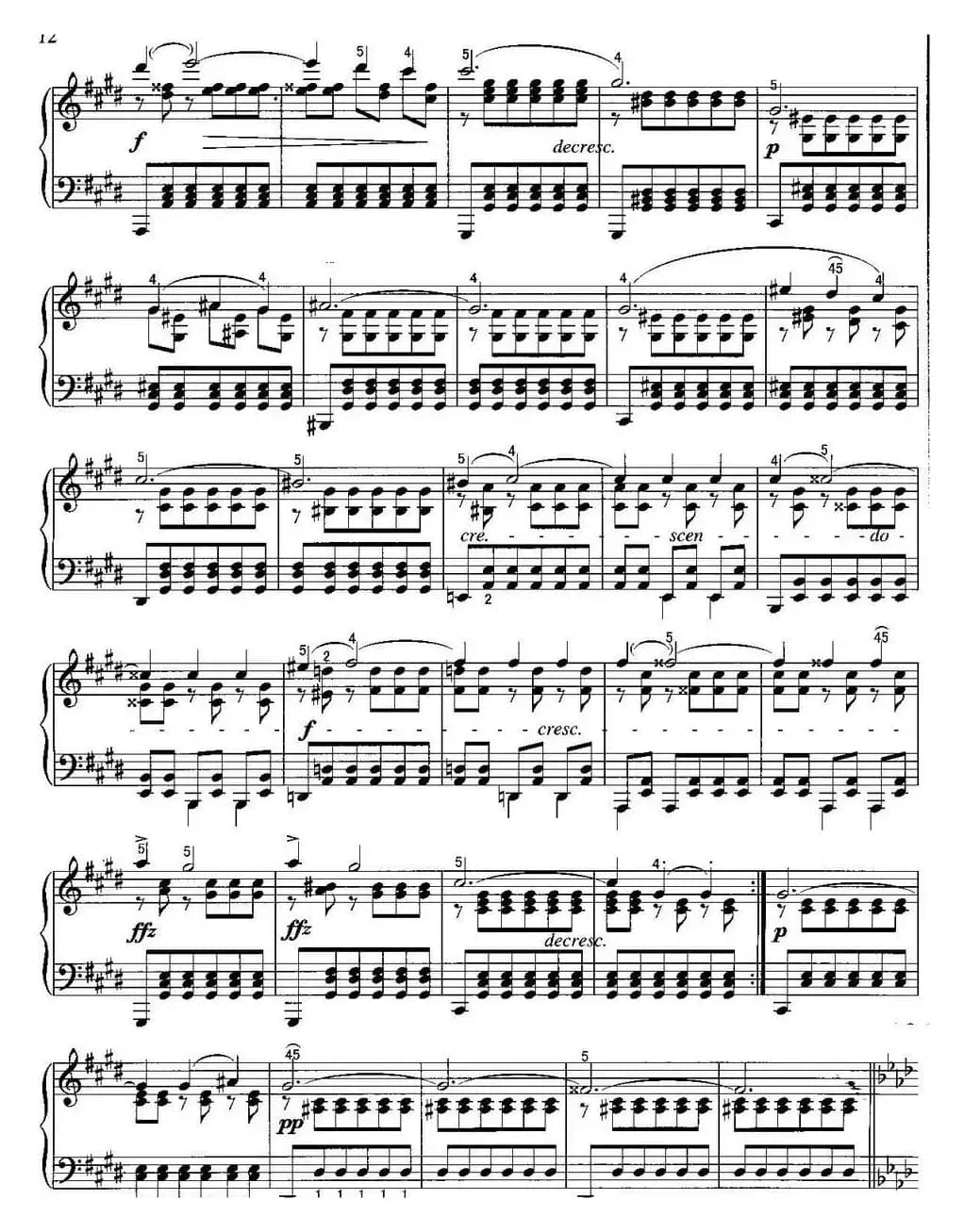 不可不弹的世界钢琴名曲：即兴曲（第4首）