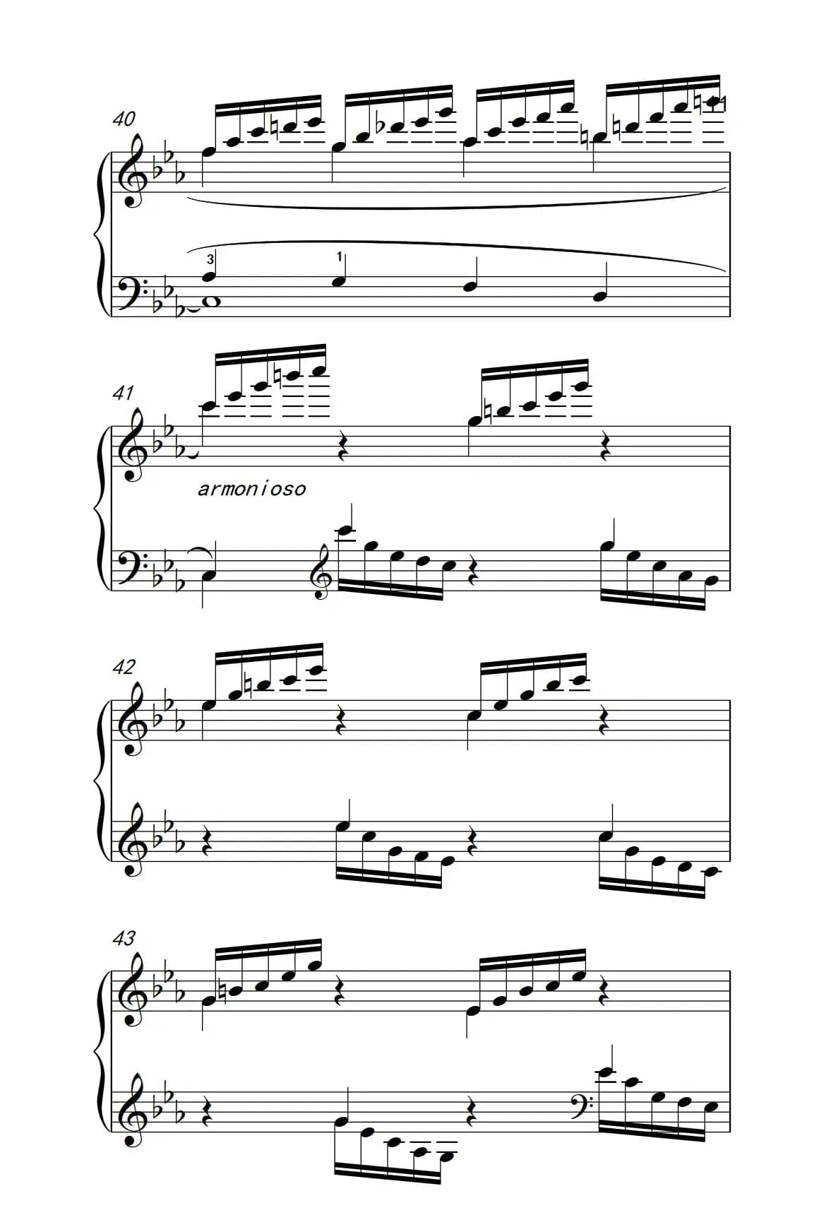 莫什科夫斯基 钢琴练习曲（第十四首）