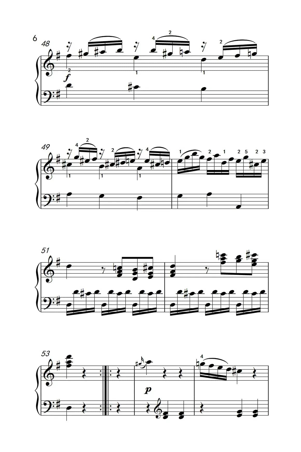 第六级 2.G大调奏鸣曲 莫扎特（中央音乐学院 钢琴（业余）考级教程 4-6级）