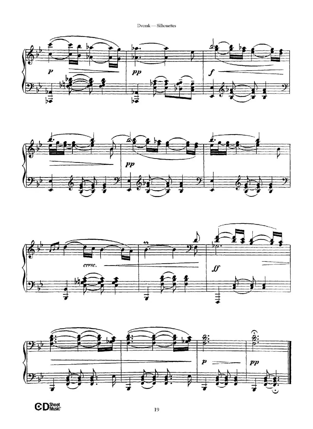 12 Silhouettes Op.8（12首剪影·6）