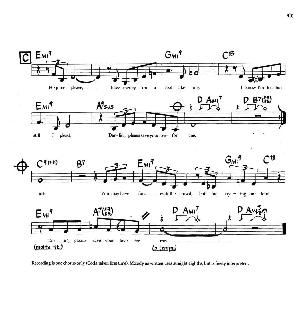 Save Your Love For Me（爵士钢琴曲）