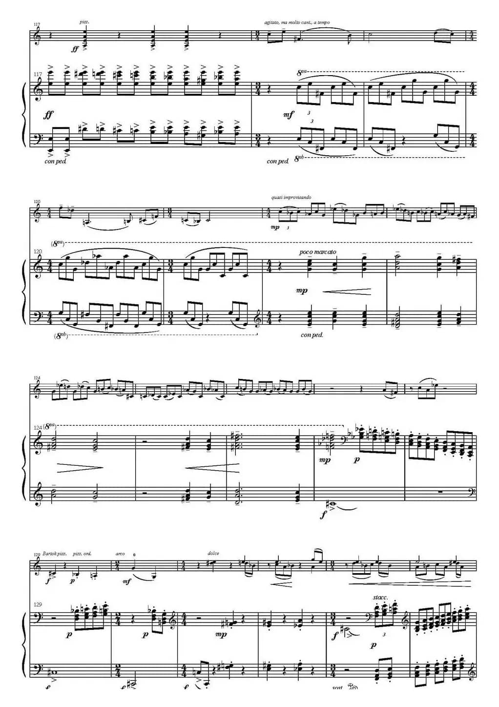 Sonata Poema aenigmaticum（小提琴+钢琴伴奏、2nd movement）