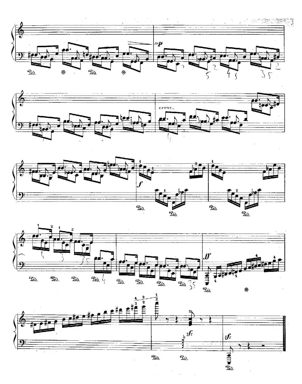 12 Etudes For The Left Hand Op.92 No.1(12首为左手而作的钢琴练习曲)