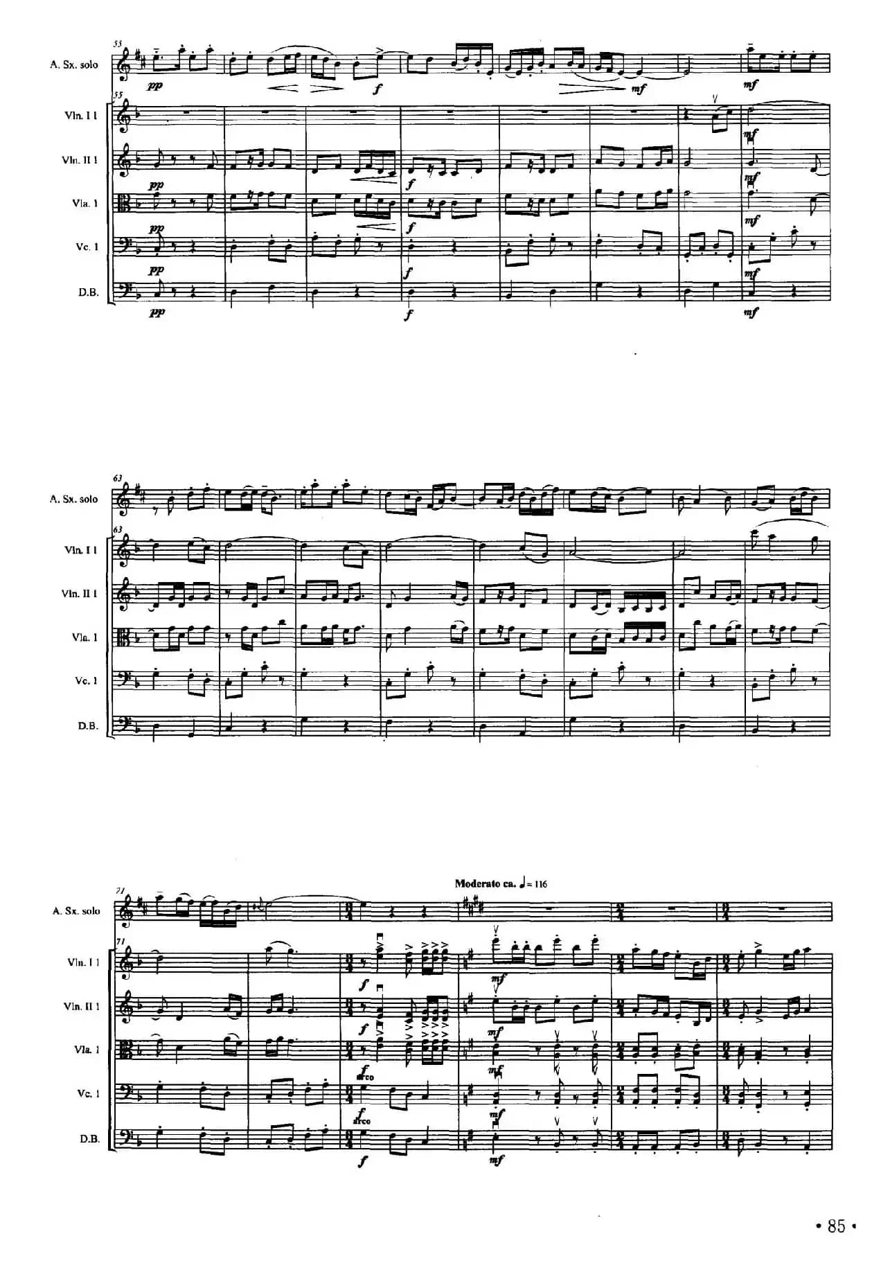 道情（萨克斯+弦乐队总谱）