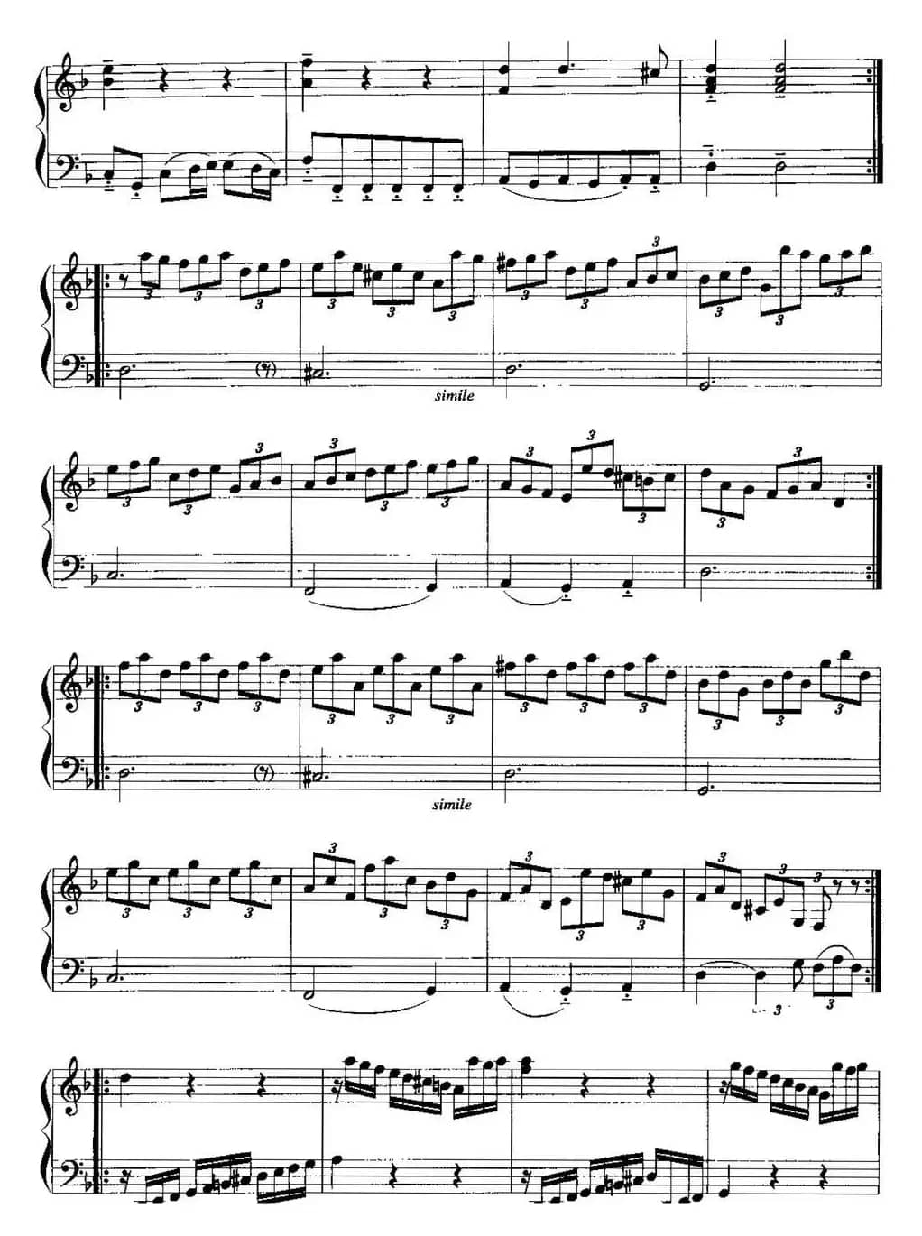 手风琴复调作品：萨拉班德舞曲