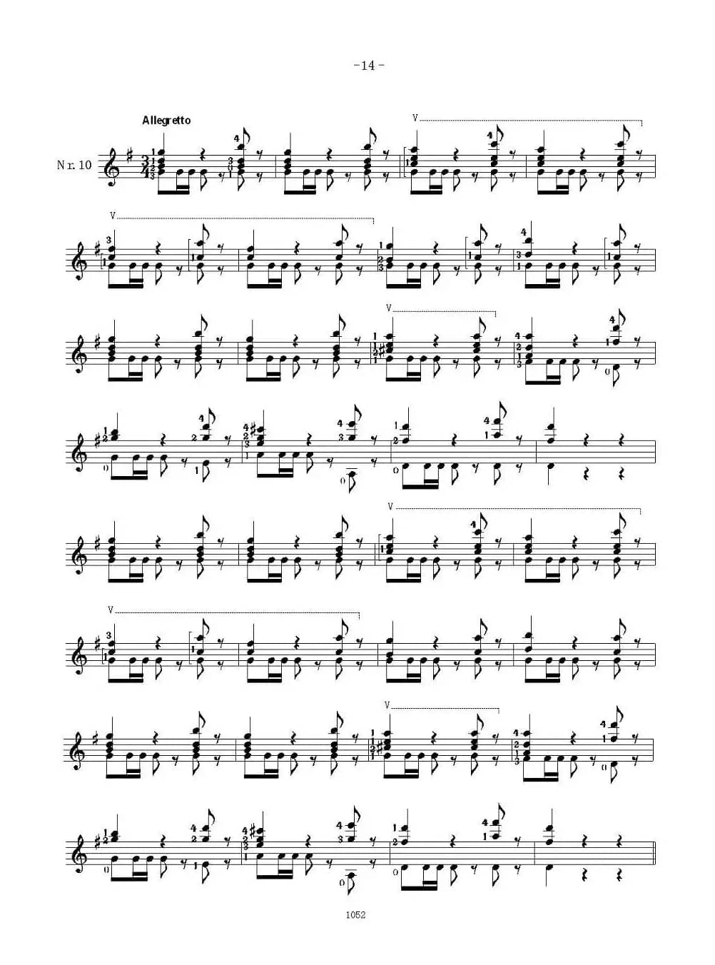 索尔·克斯特26首练习曲之6——10