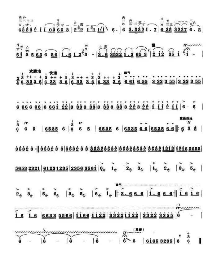 军马战士迎朝阳（中音板胡）