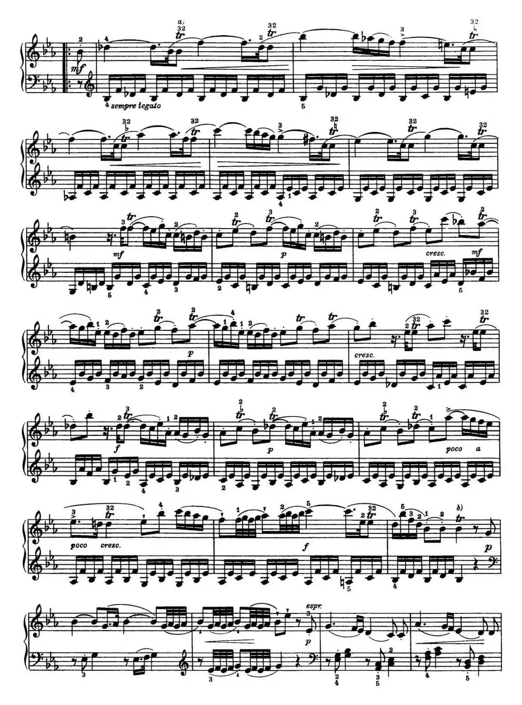 海顿 钢琴奏鸣曲 Hob XVI 45 Divertimento Eb major