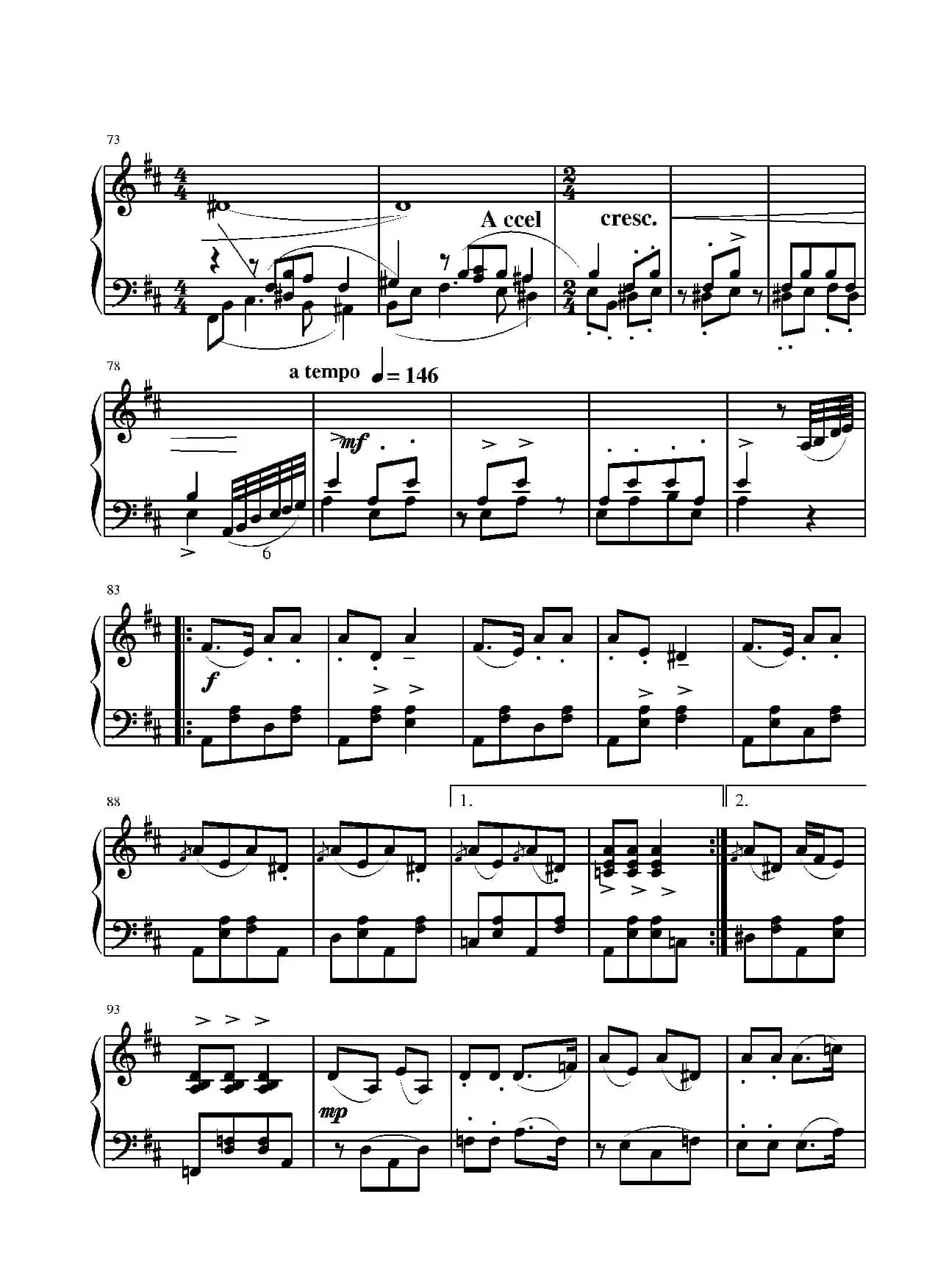 第二钢琴奏鸣曲（第三乐章）