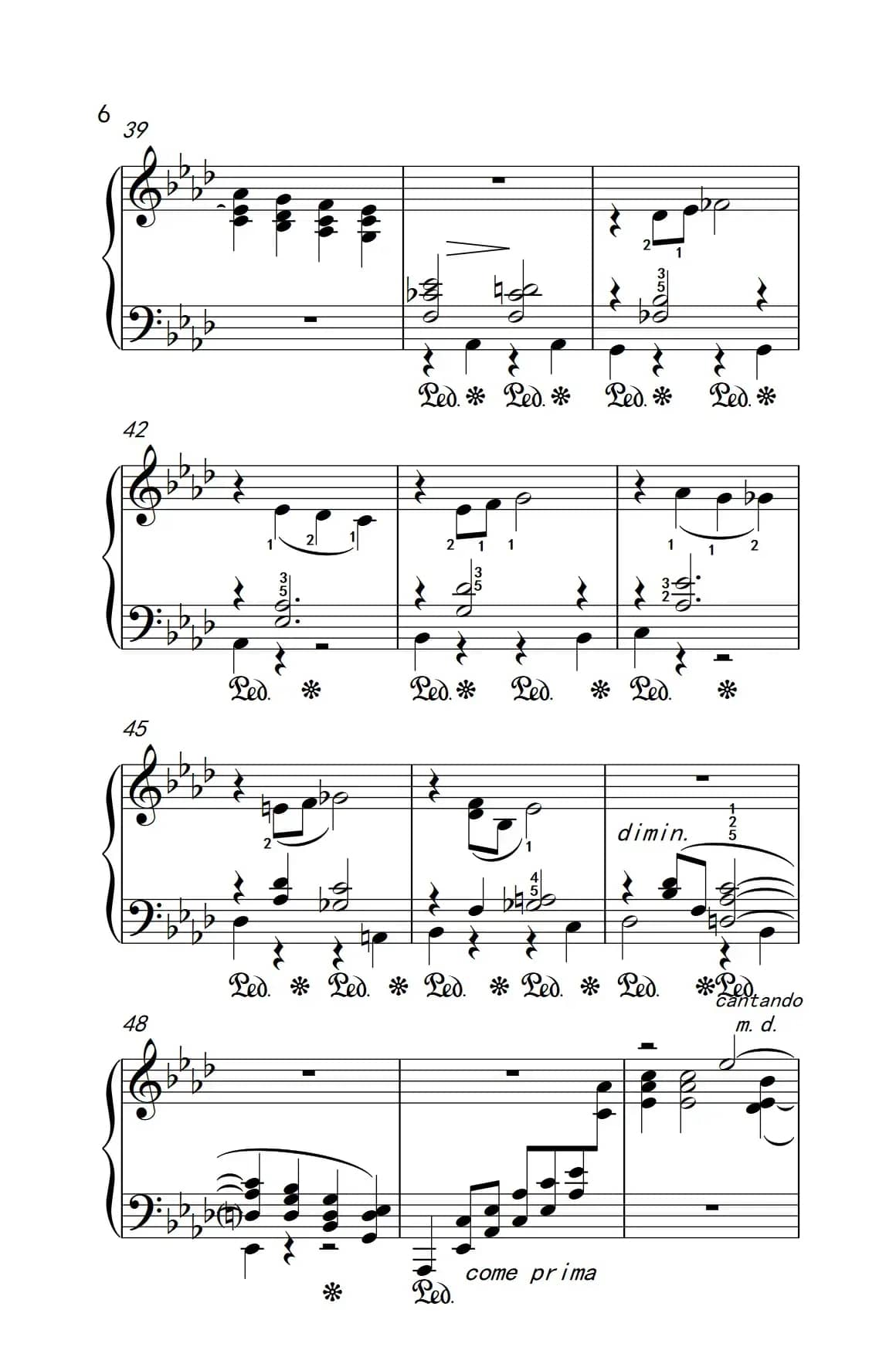 莫什科夫斯基 钢琴练习曲（第十三首）