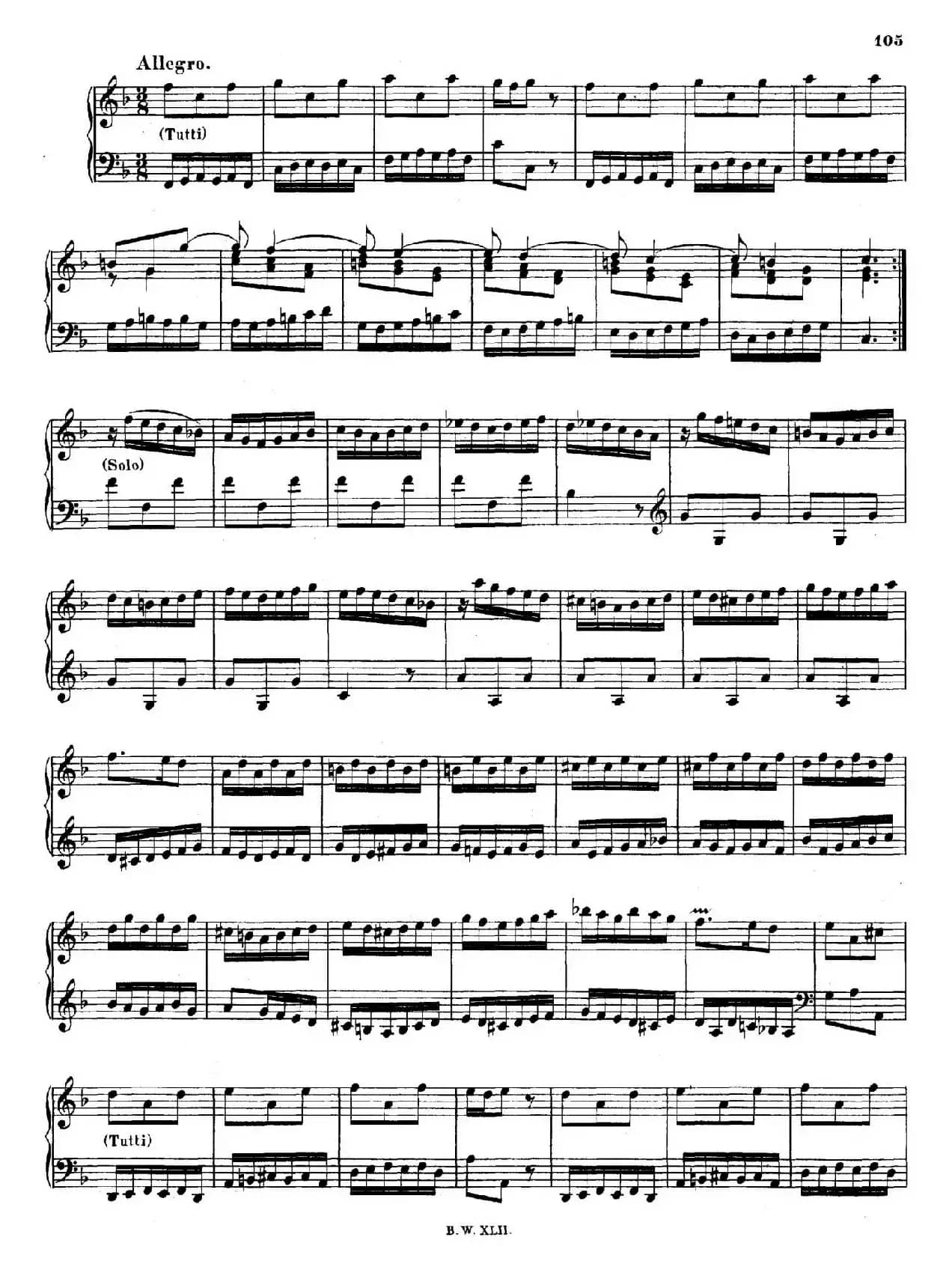 16 Concertos BWV 972-987(十六首为独奏古钢琴而作的协奏曲)(P41——50)