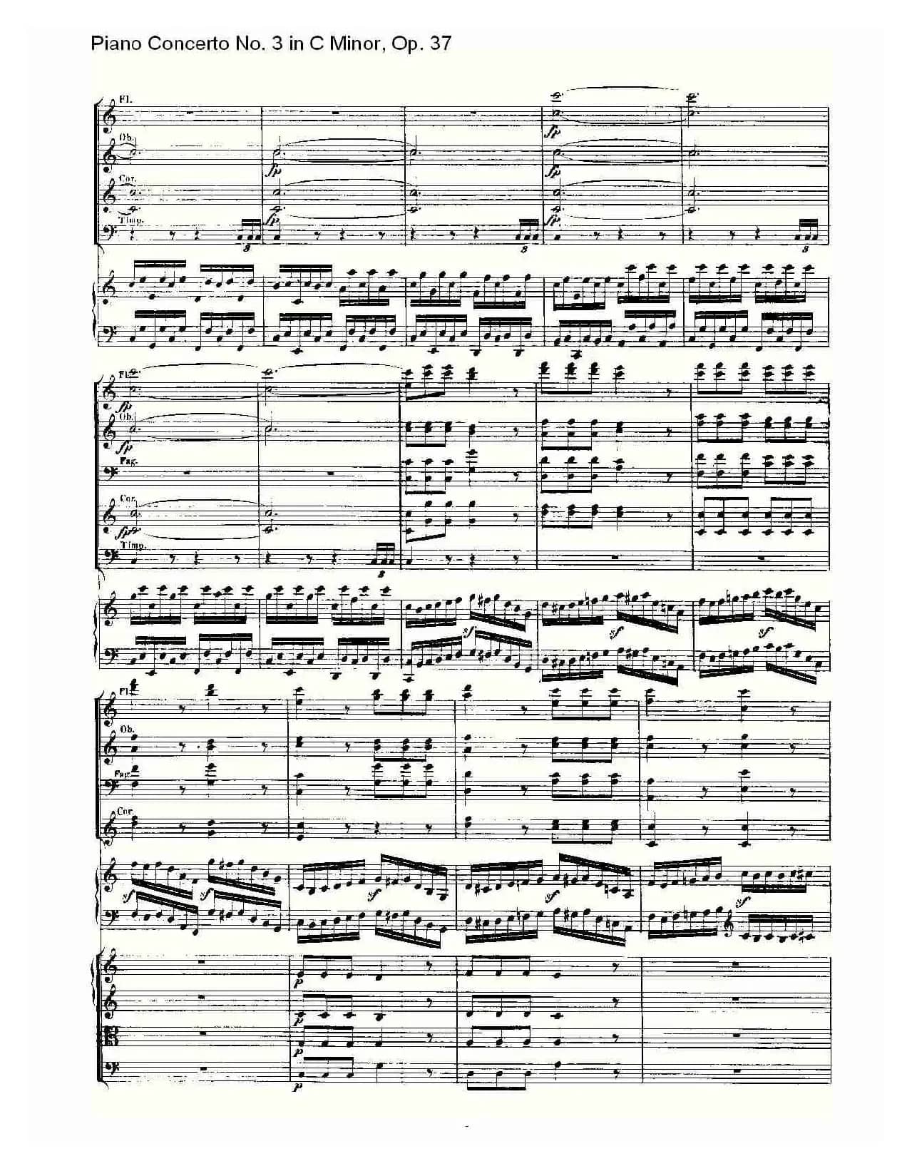 C小调钢琴第三协奏曲 Op.37  第三乐章