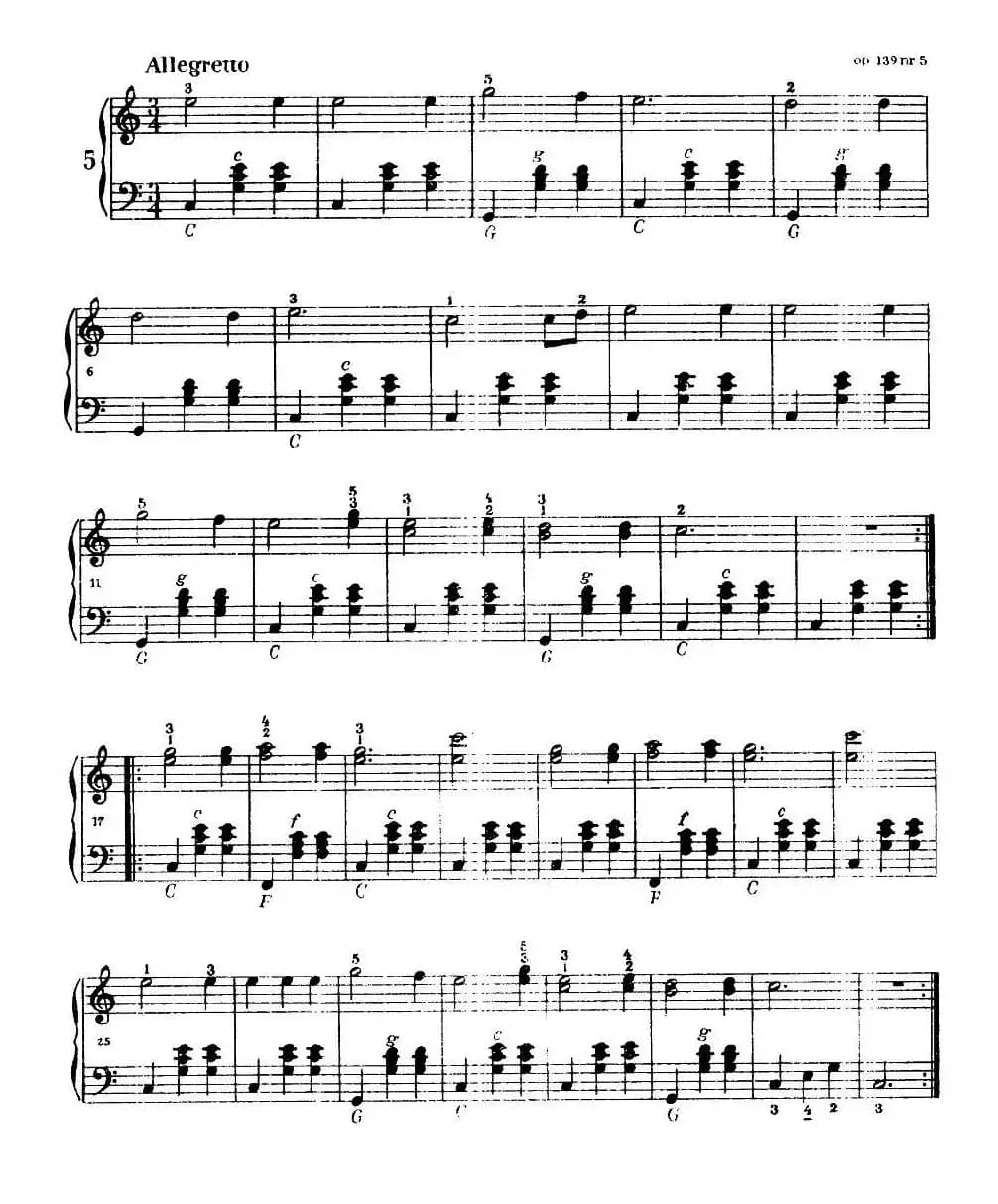 《车尔尼手风琴练习曲集》第Ⅰ册 （第1—9首）