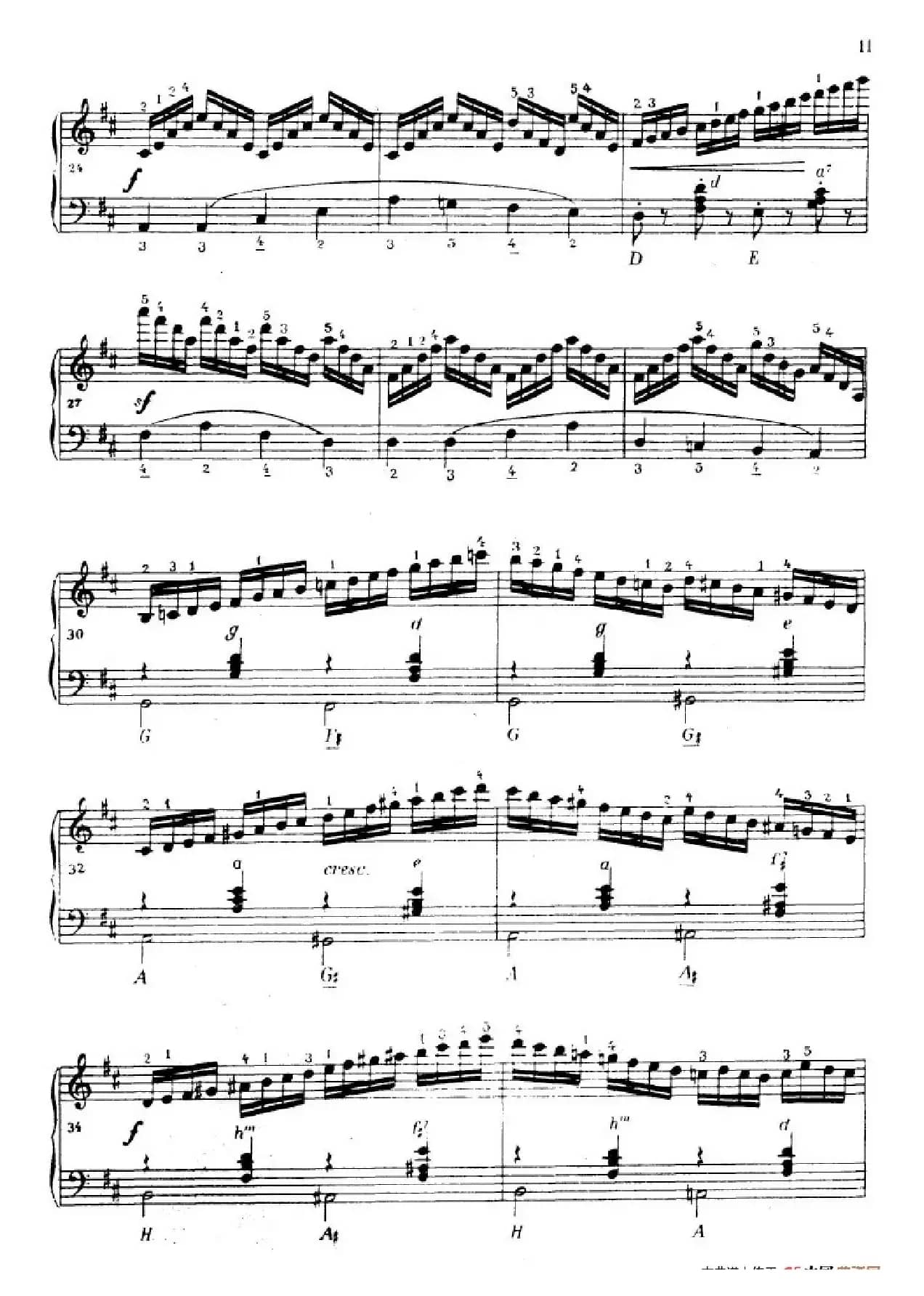 《车尔尼手风琴练习曲集》第Ⅳ册（第1——2首）