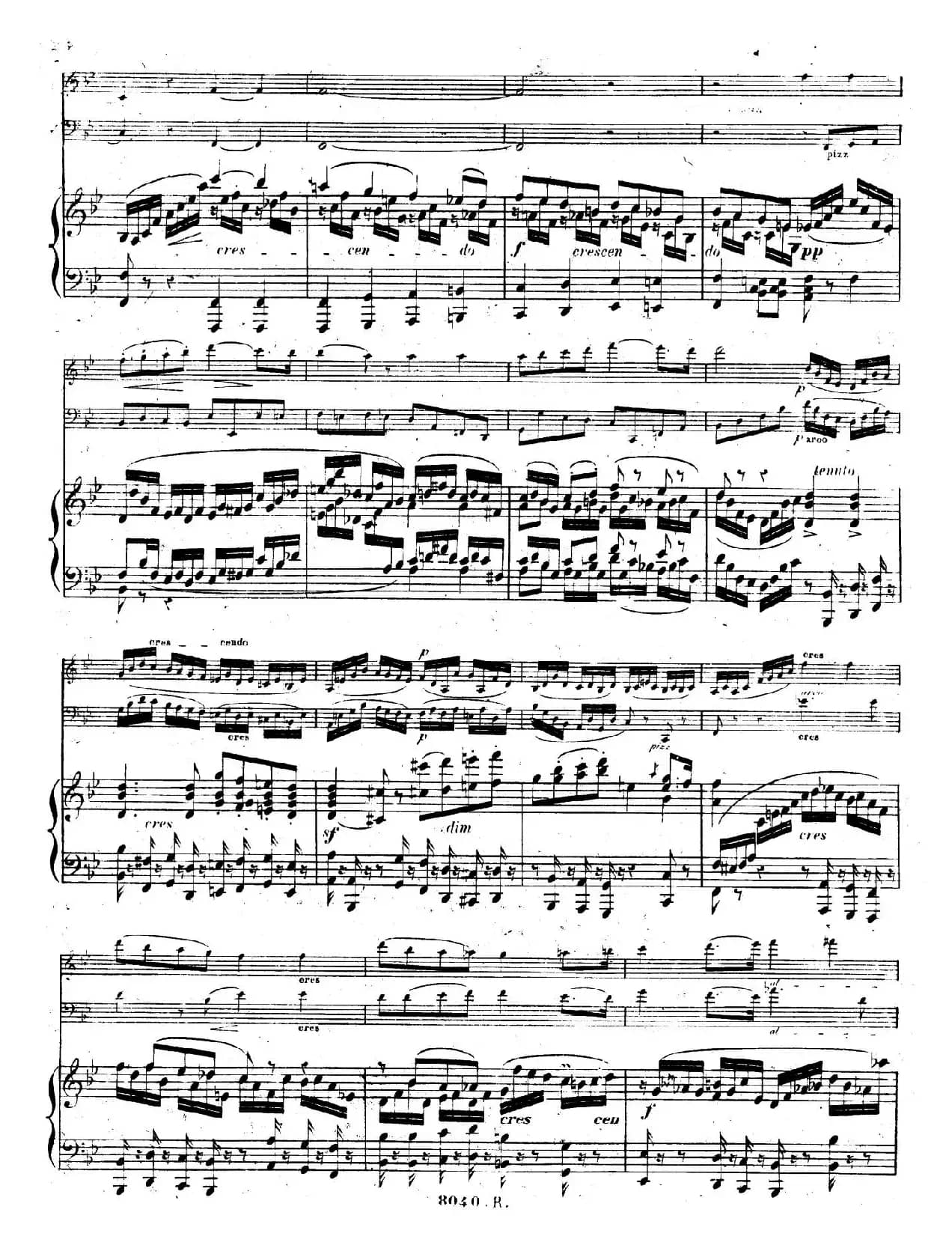 Piano Trio No.1 in d Minor Op.49（d小调第一钢琴三重奏·第二乐章）