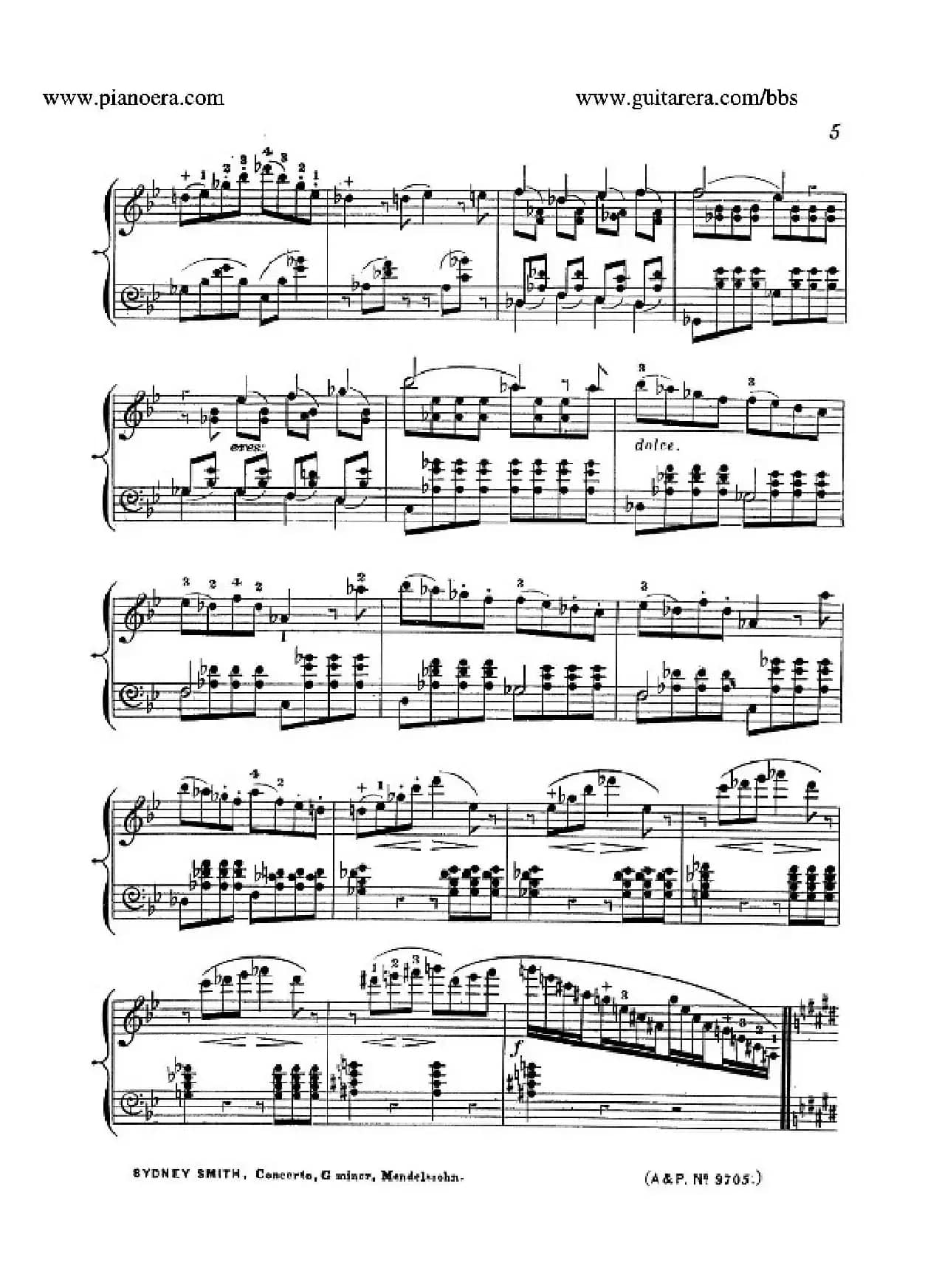 Piano Concerto No.1 in g Minor Op.25（g小调第一钢琴协奏曲·钢琴独奏）