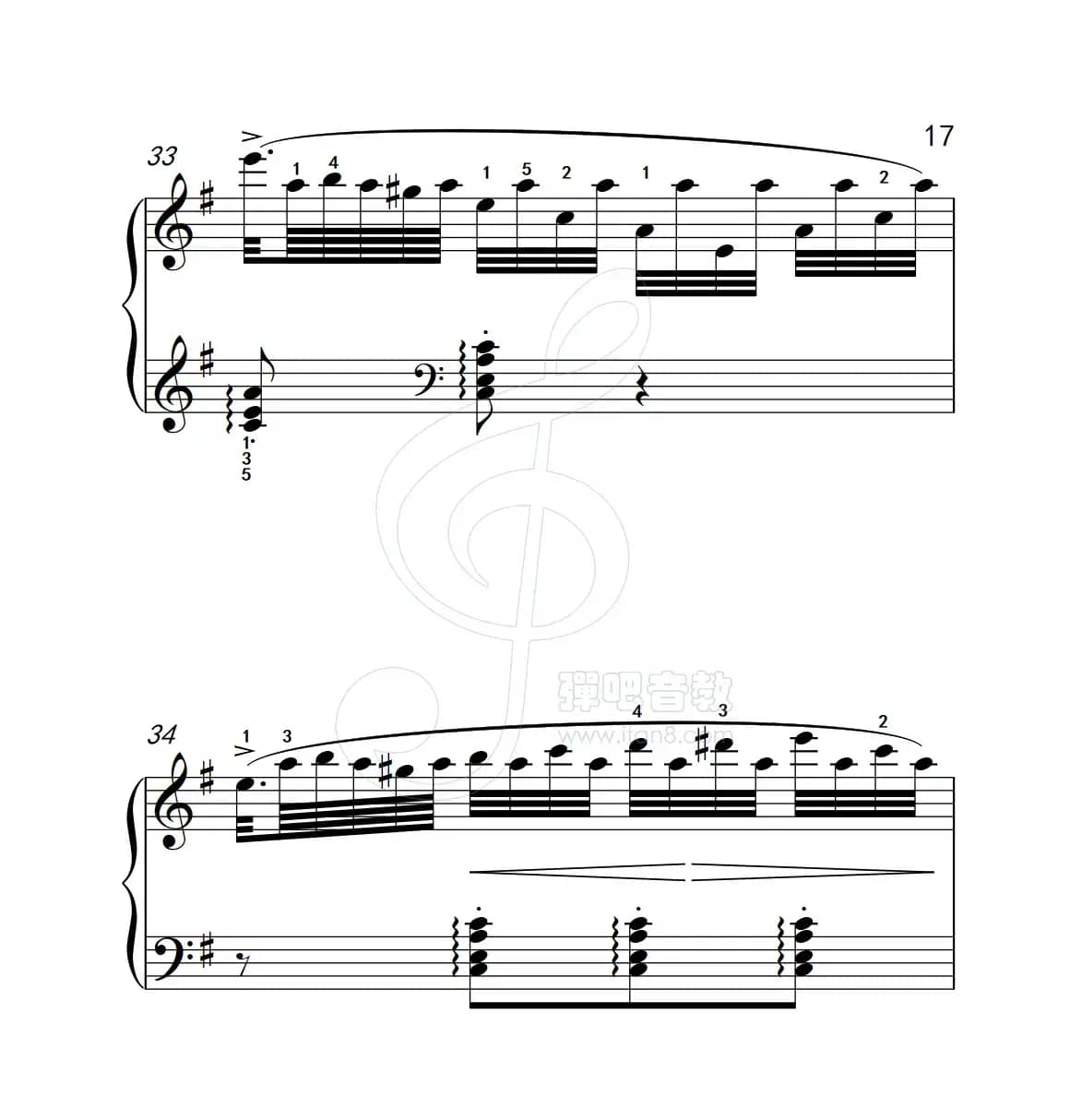 练习曲 58（克拉莫钢琴练习曲60首）