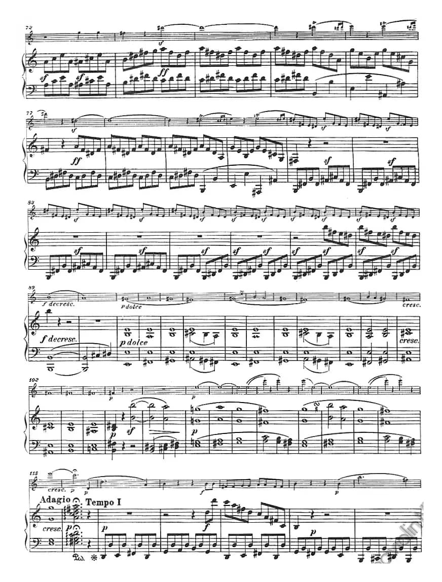 献给好友鲁道尔夫·克鲁采：奏鸣曲（A大调、小提琴+钢琴伴奏）