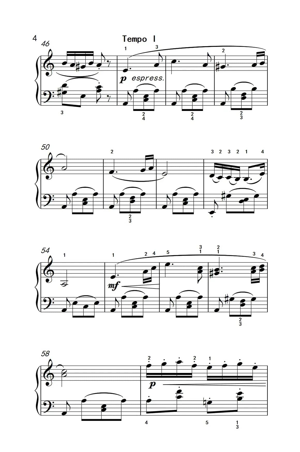 匈牙利舞曲第五号（老年大学 钢琴教程 3）