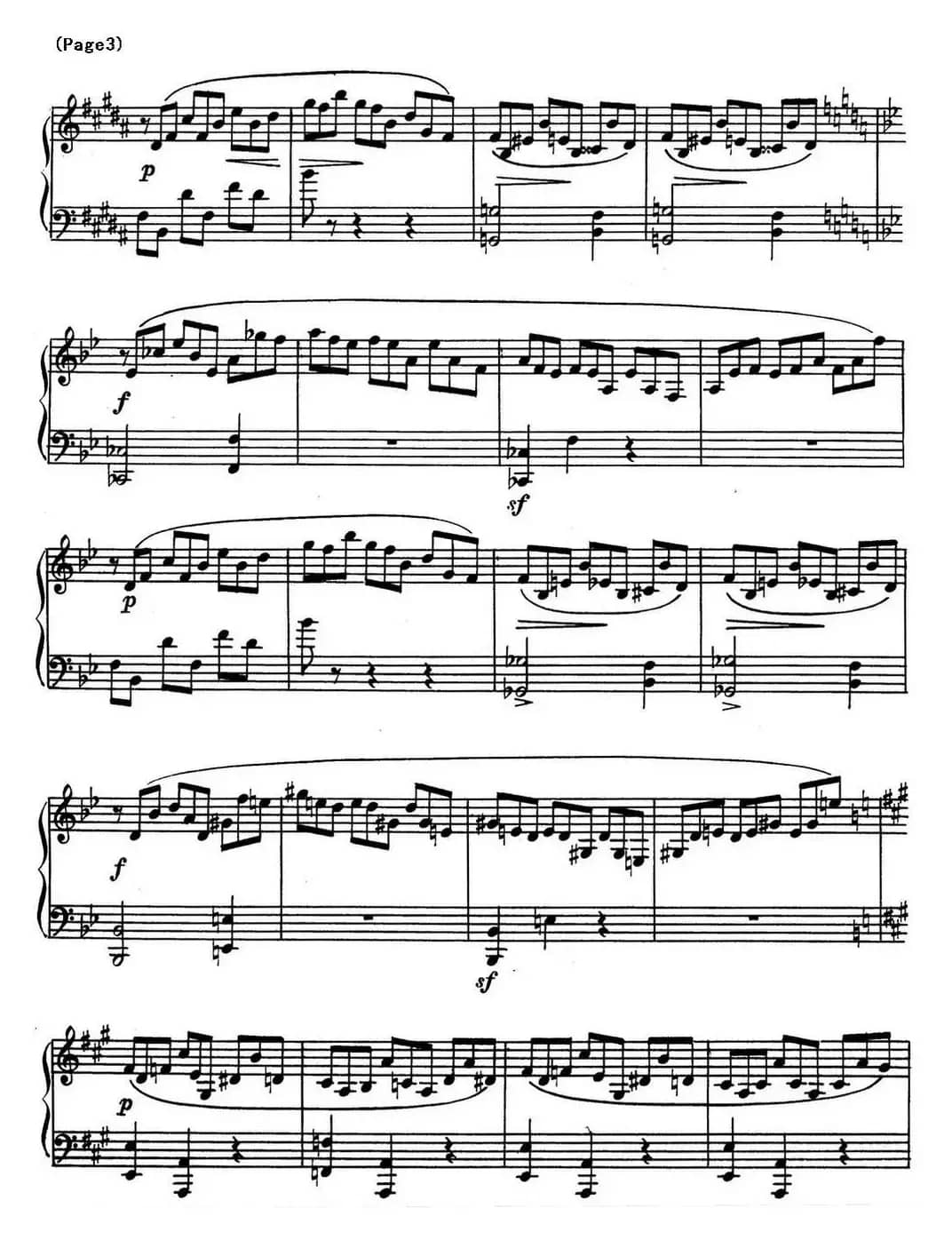 斯克里亚宾8首钢琴练习曲 Op42（No.1 Alexander Scriabin Etudes）