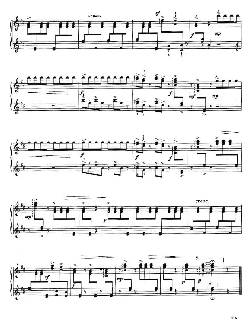 儿童组曲 快乐的节日（钢琴独奏）