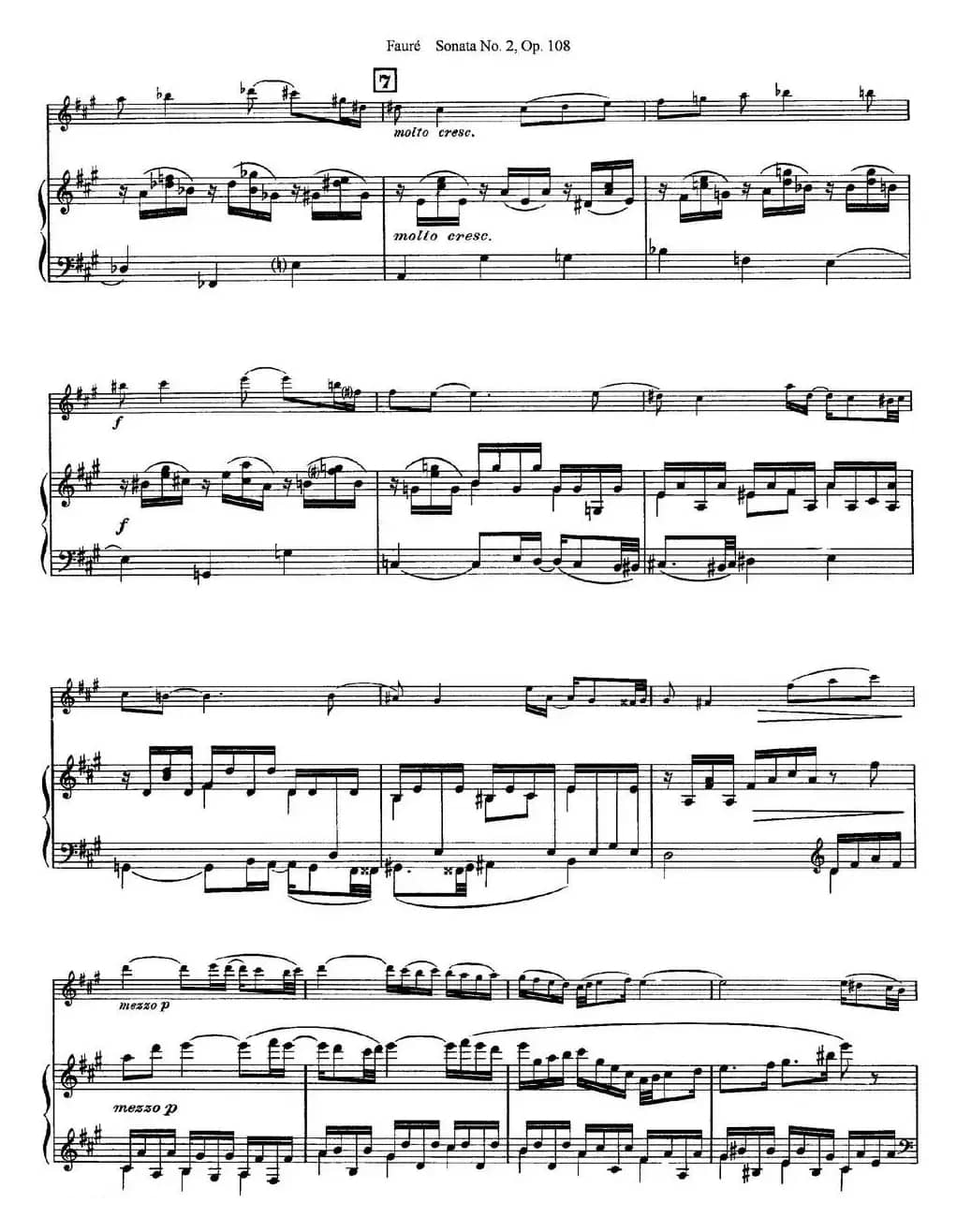 Violin Sonata No.2 Op.108（小提琴+钢琴伴奏）