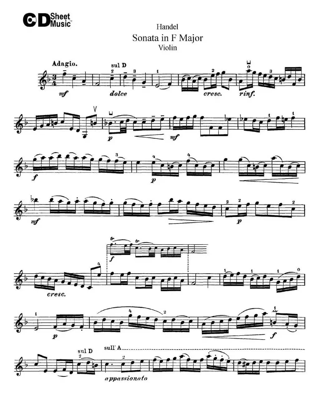 Violin Sonata No.3 in F major