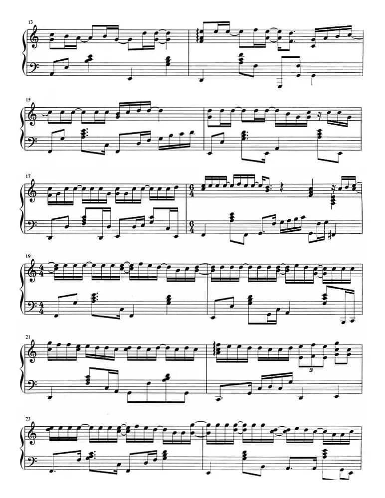 流行歌曲改编的钢琴曲：说好的幸福呢