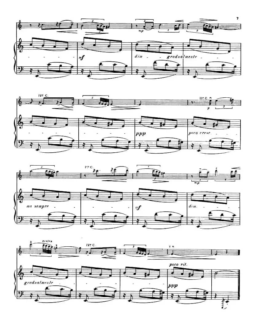 Suite of Spanish Folksongs:2、NANA（小提琴+钢琴伴奏）