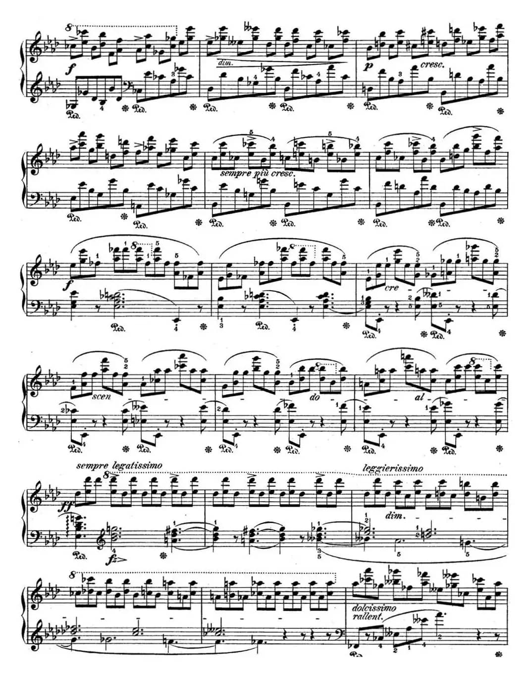 肖邦练习曲10 Op.10 No.10 降A大调 Ab major