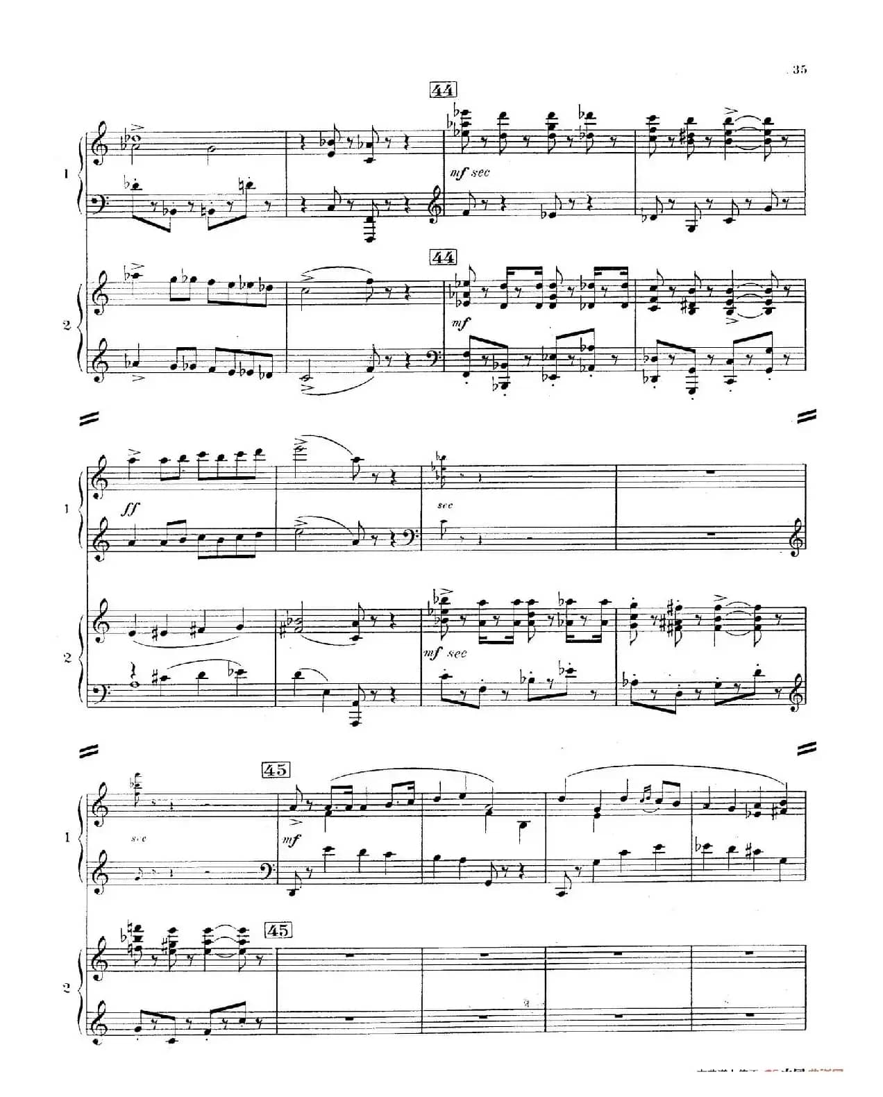 Concerto for 2 Pianos in d Minor（d小调双钢琴协奏曲· 第三乐章）