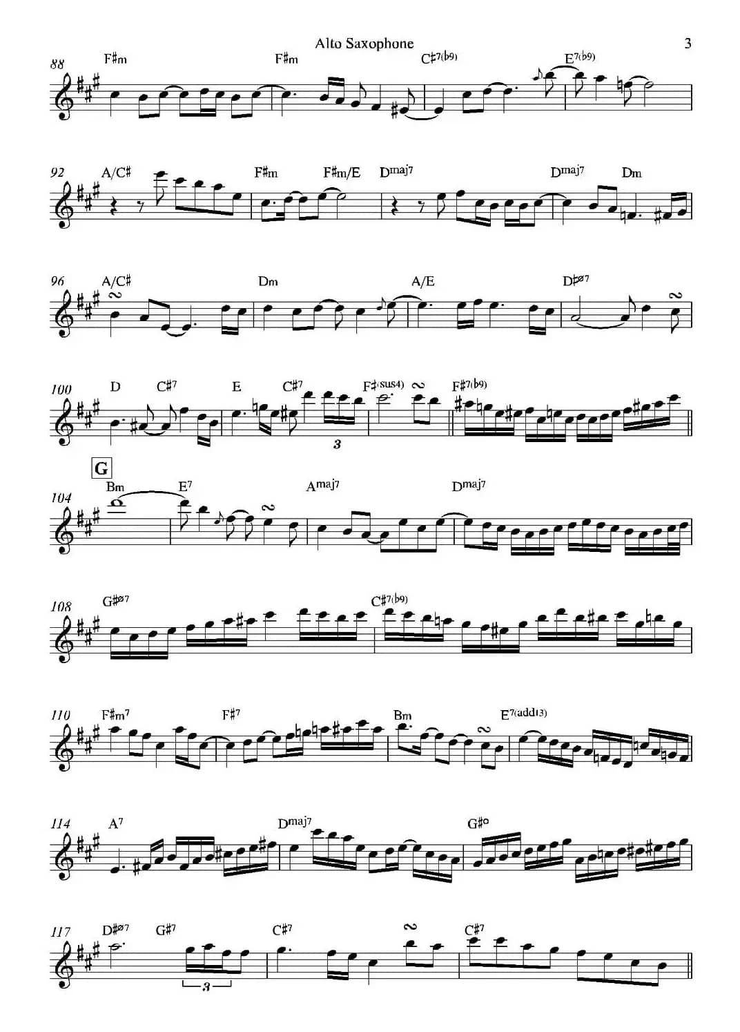 Bossa Real（中音萨克斯）