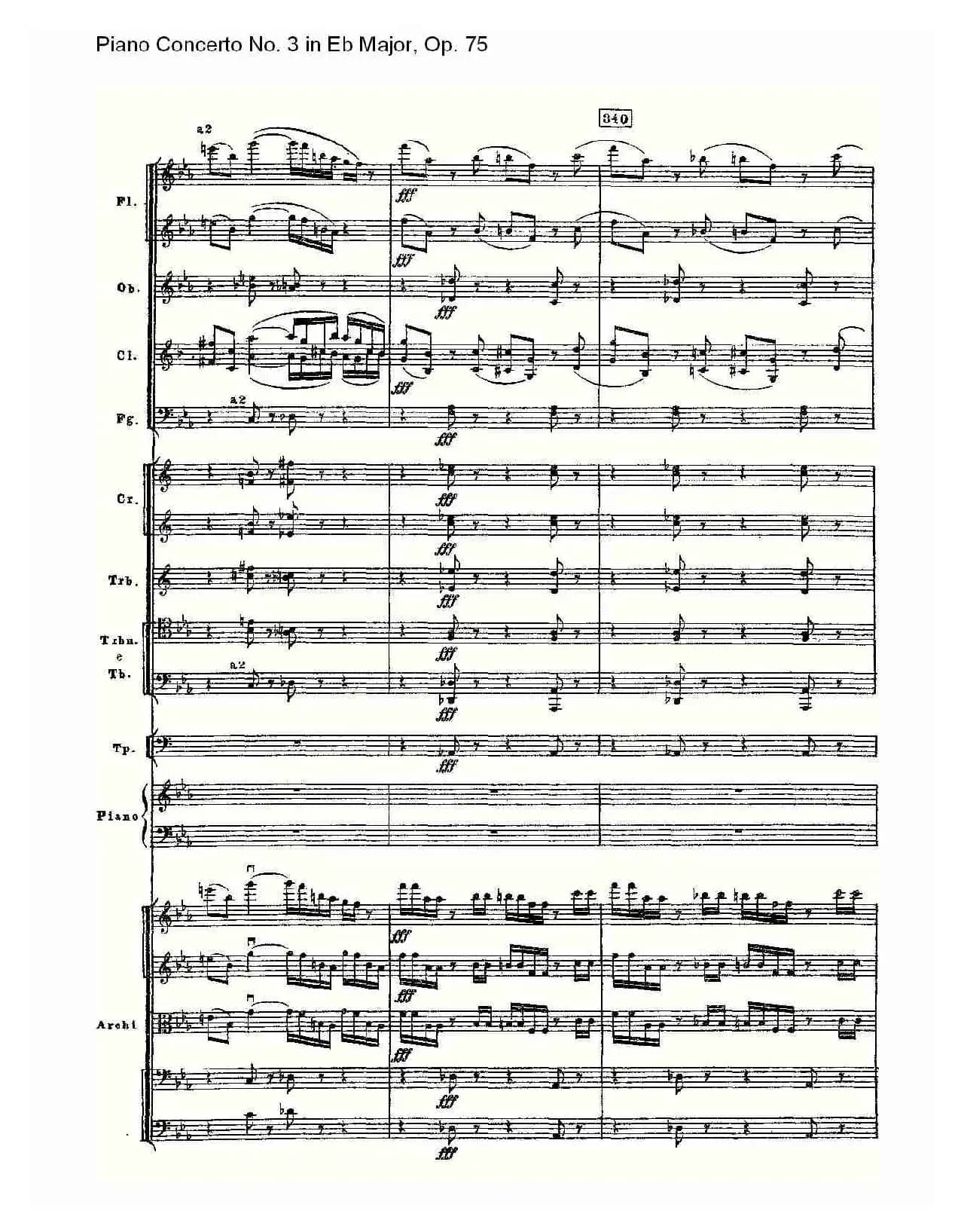Piano Concerto No.3 in Eb Major, Op.75（Eb大调第三钢琴协奏）