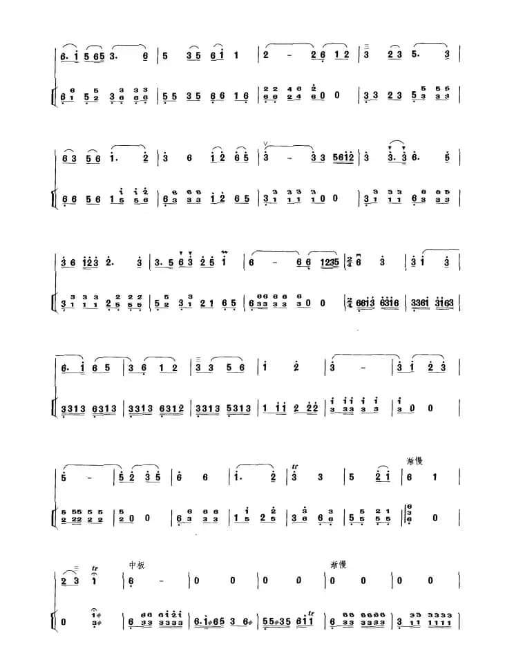 草原新牧民（二胡+扬琴伴奏）