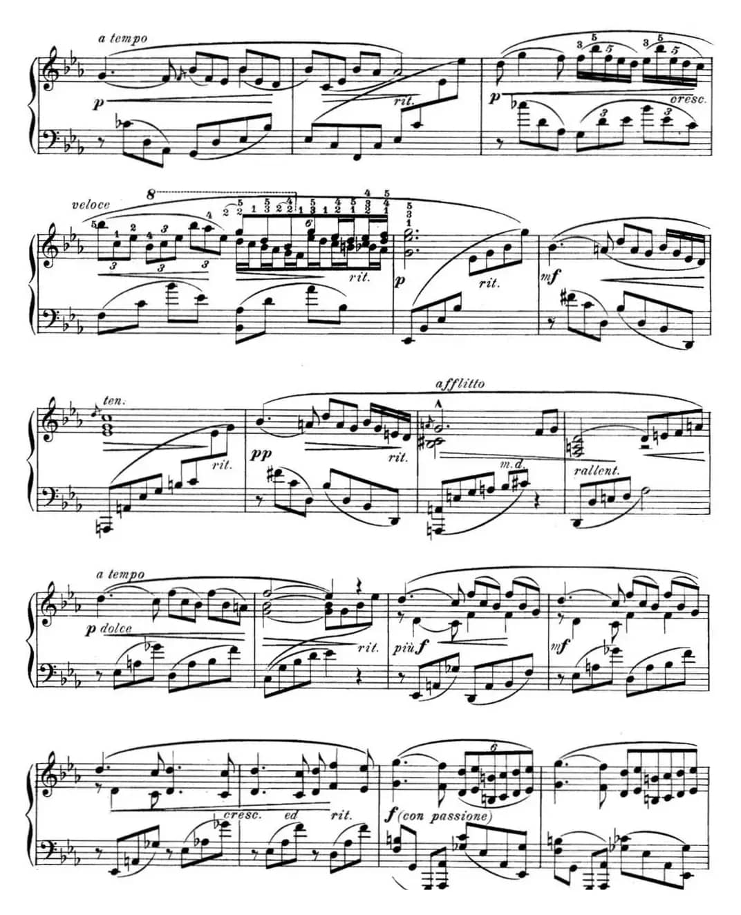 希曼诺夫斯基 9首钢琴前奏曲 Op.1 No.7