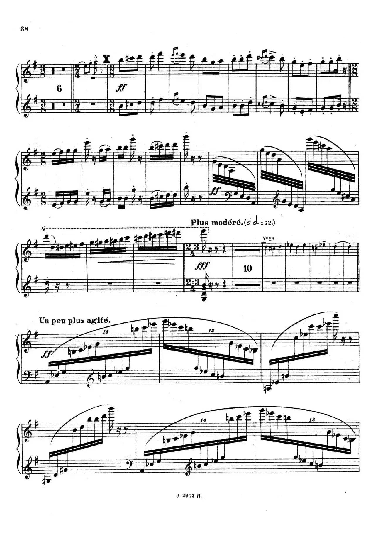 Symphony on a French Mountain Air Op.25（法国山歌交响曲·钢琴独奏·Ⅲ）