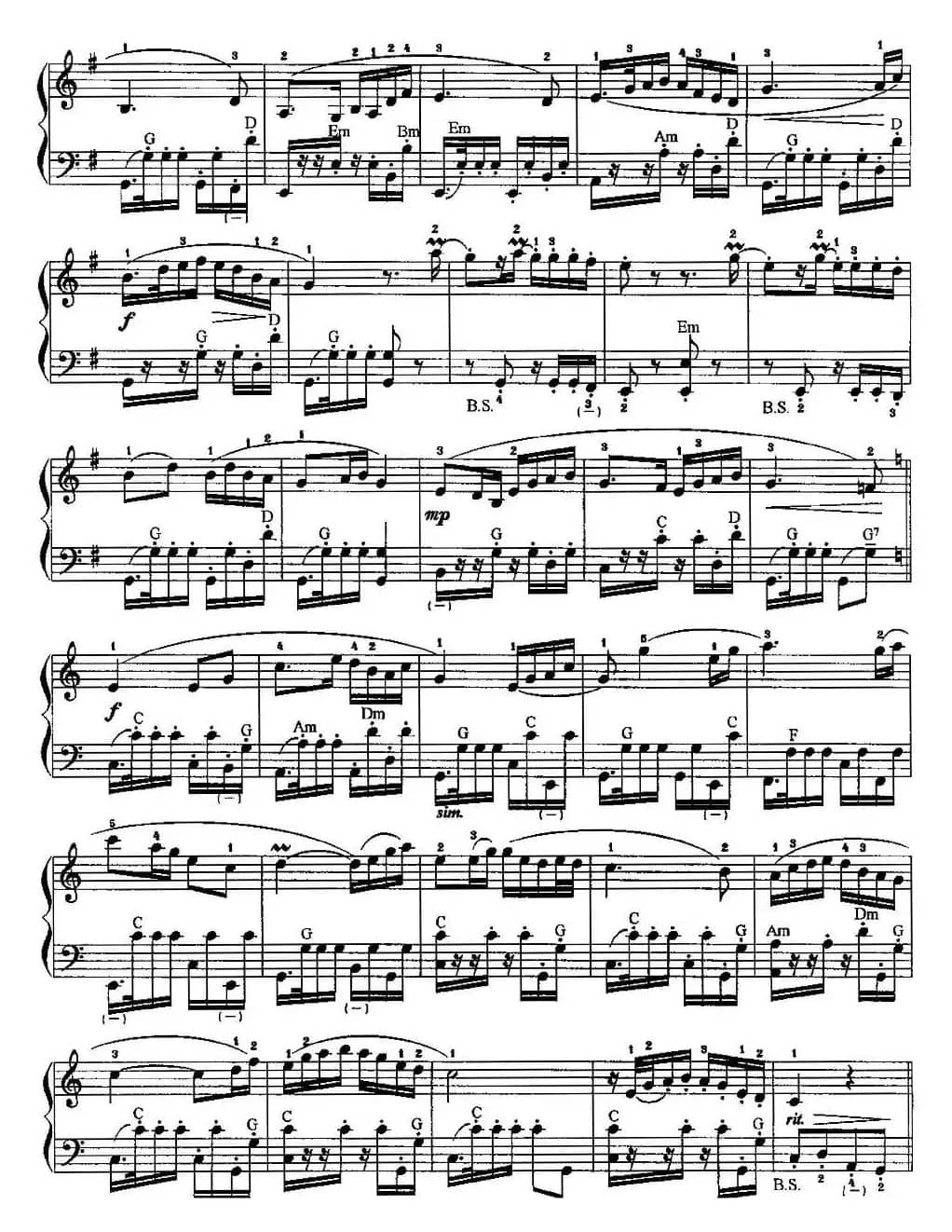 中国民歌手风琴曲集：59、江南好