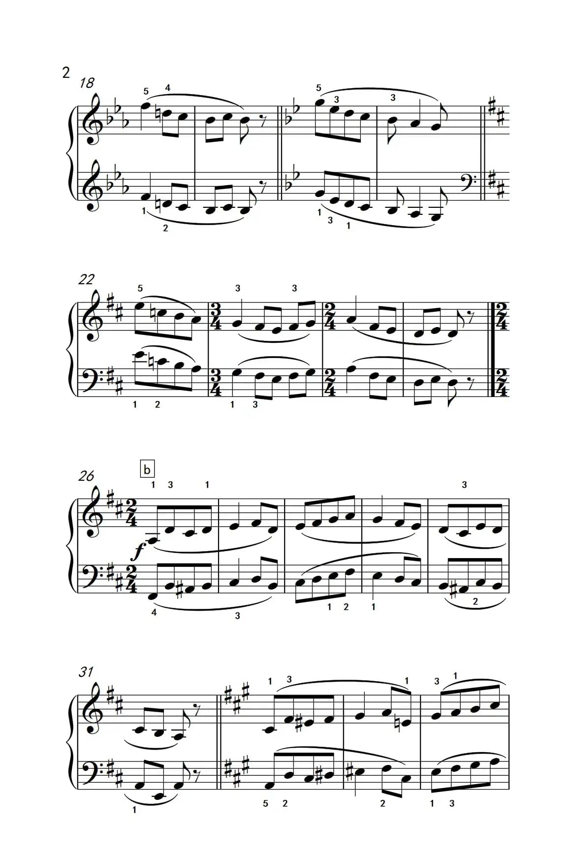 调式串联（巴托克 小宇宙 钢琴教程 4）