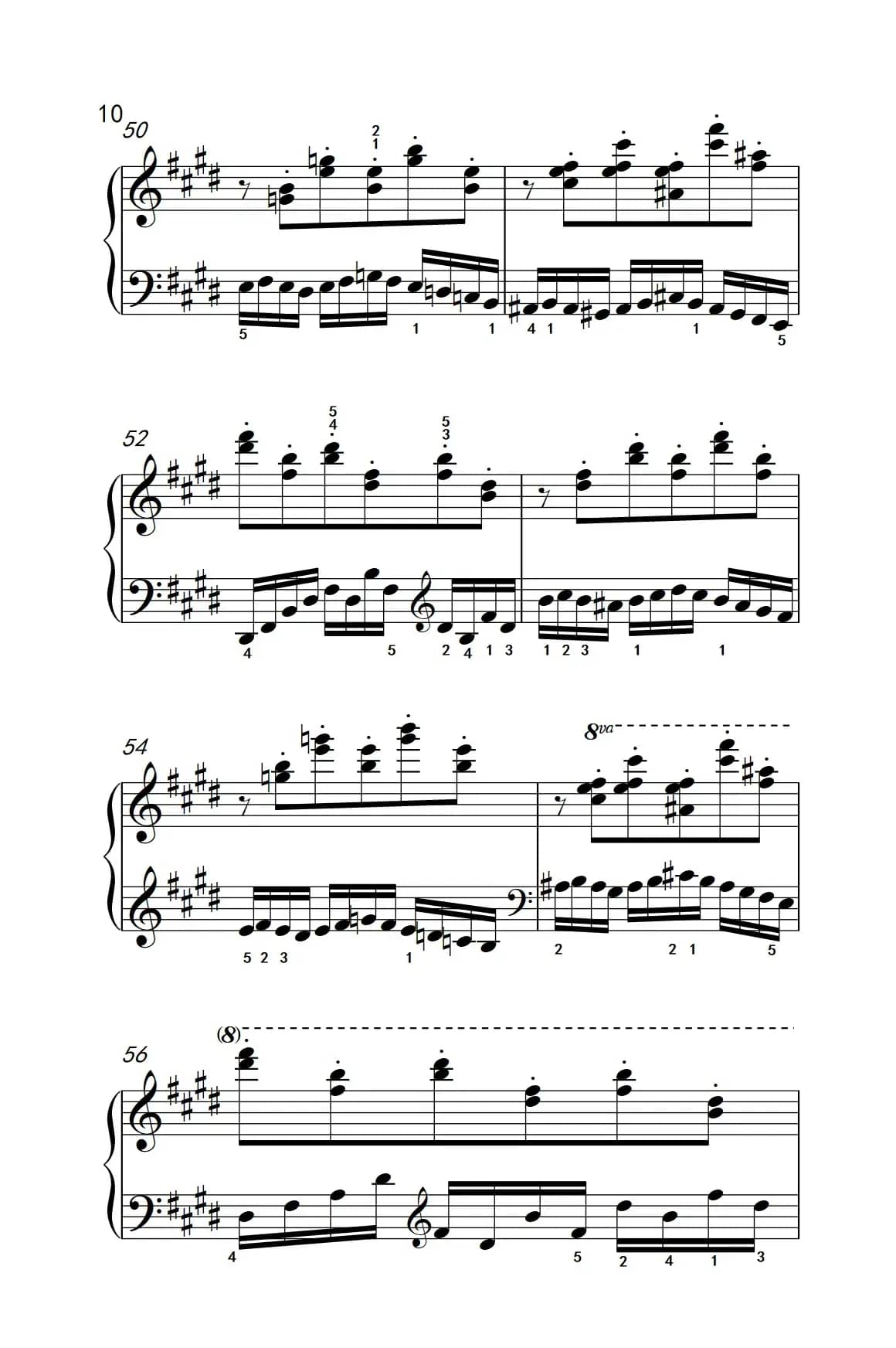 莫什科夫斯基 钢琴练习曲（第一首）