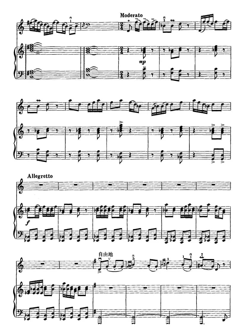 第一二胡狂想曲（二胡+钢琴伴奏）