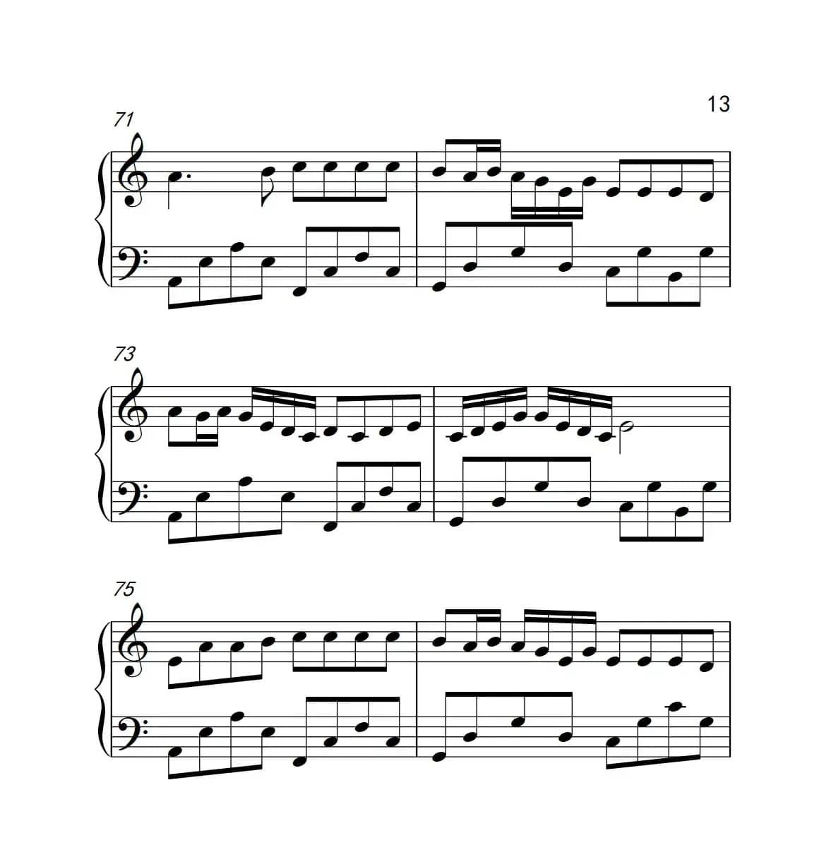 自由飞翔（《弹吧音教》制谱版）