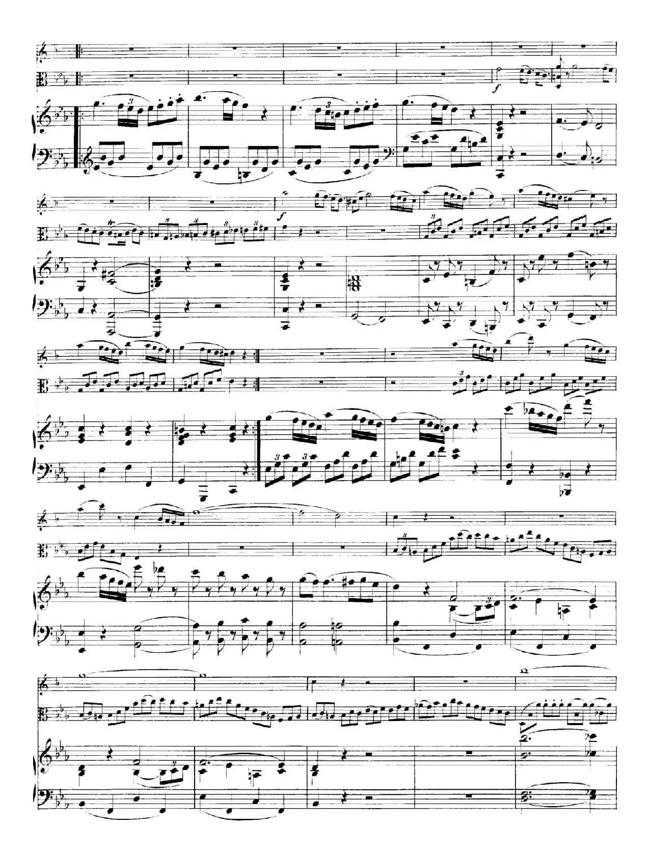 Piano Trio no.2 in E-flat Major K.498（降E大调钢琴三重奏）