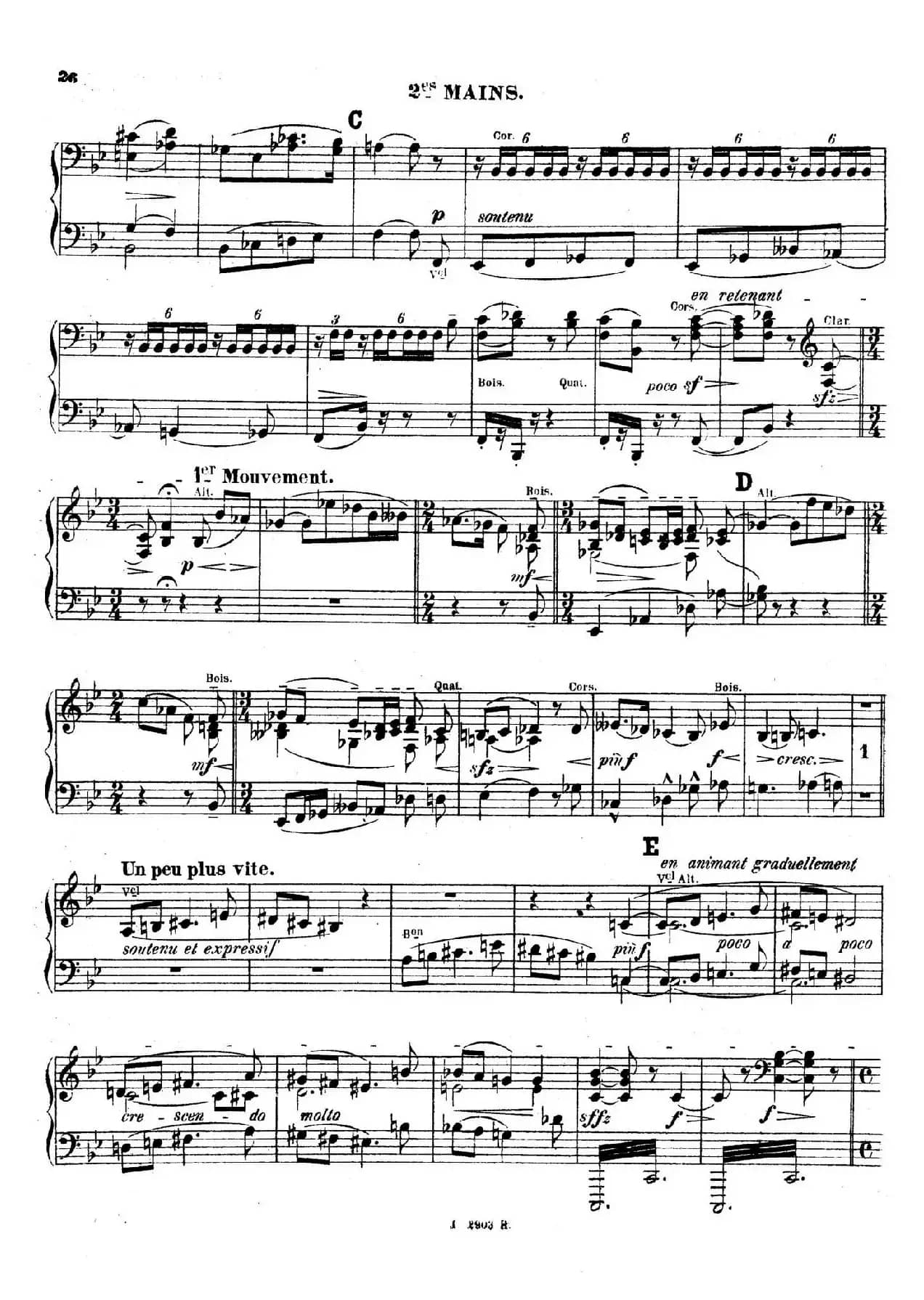 Symphony on a French Mountain Air Op.25(法国山歌交响曲·双钢琴·Ⅱ)