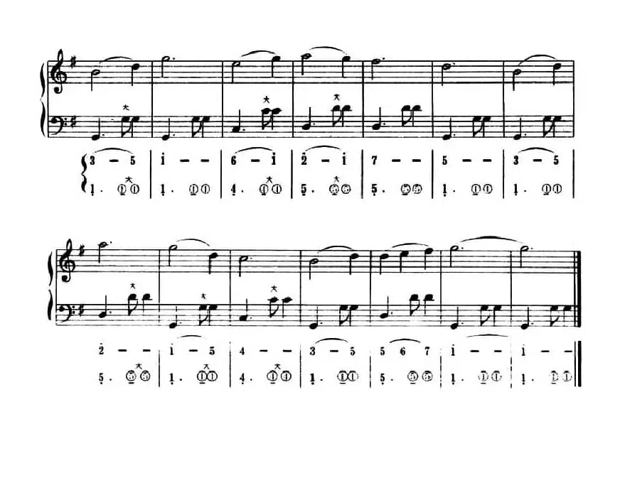 雪绒花（五线谱+简谱）