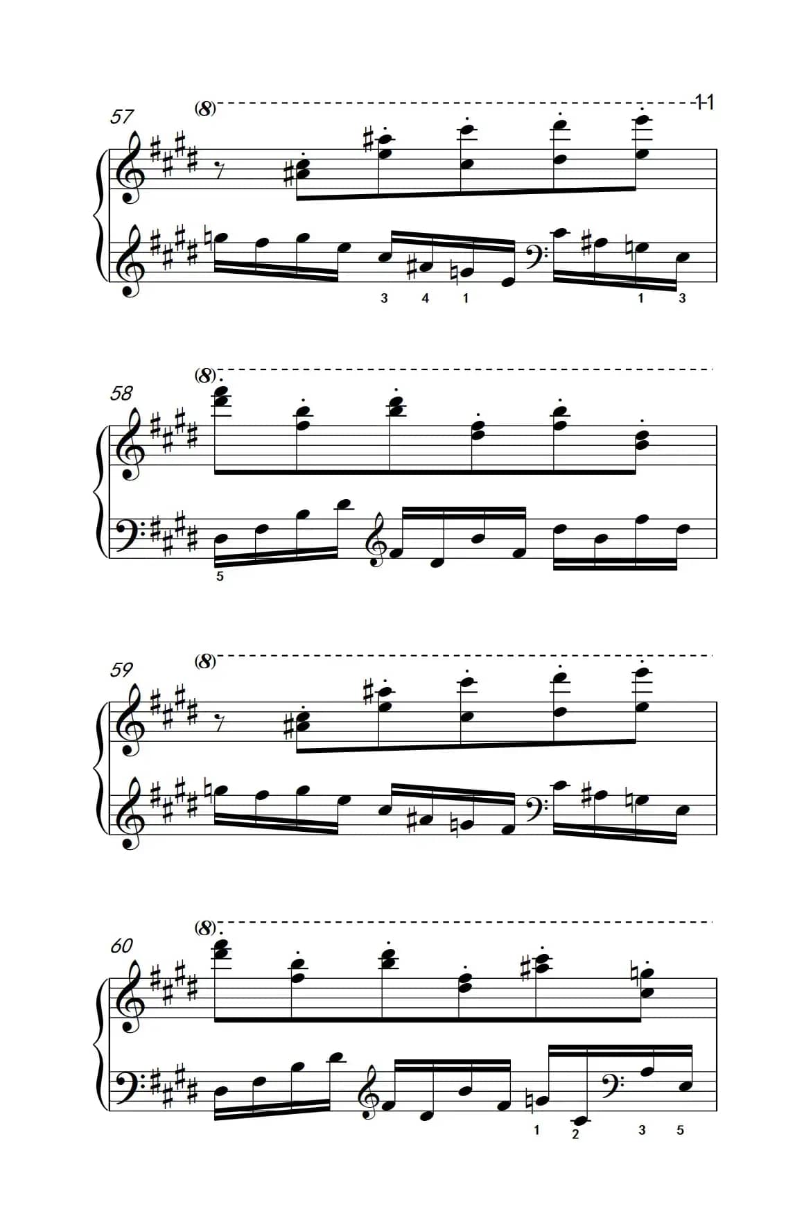 莫什科夫斯基 钢琴练习曲（第一首）